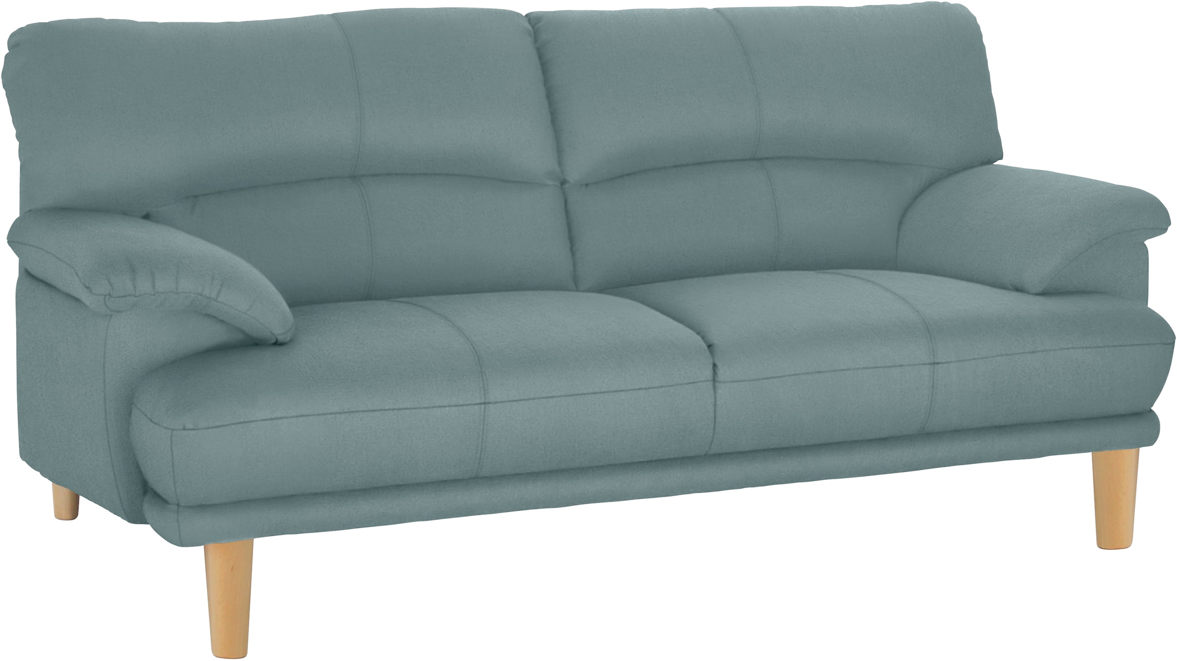 TRENDMANUFAKTUR 3-Sitzer »Cecilia, Sofa in italienischem Design« mit tollem Sitzkomfort, extrabequeme Armlehnen, Holzfüsse
