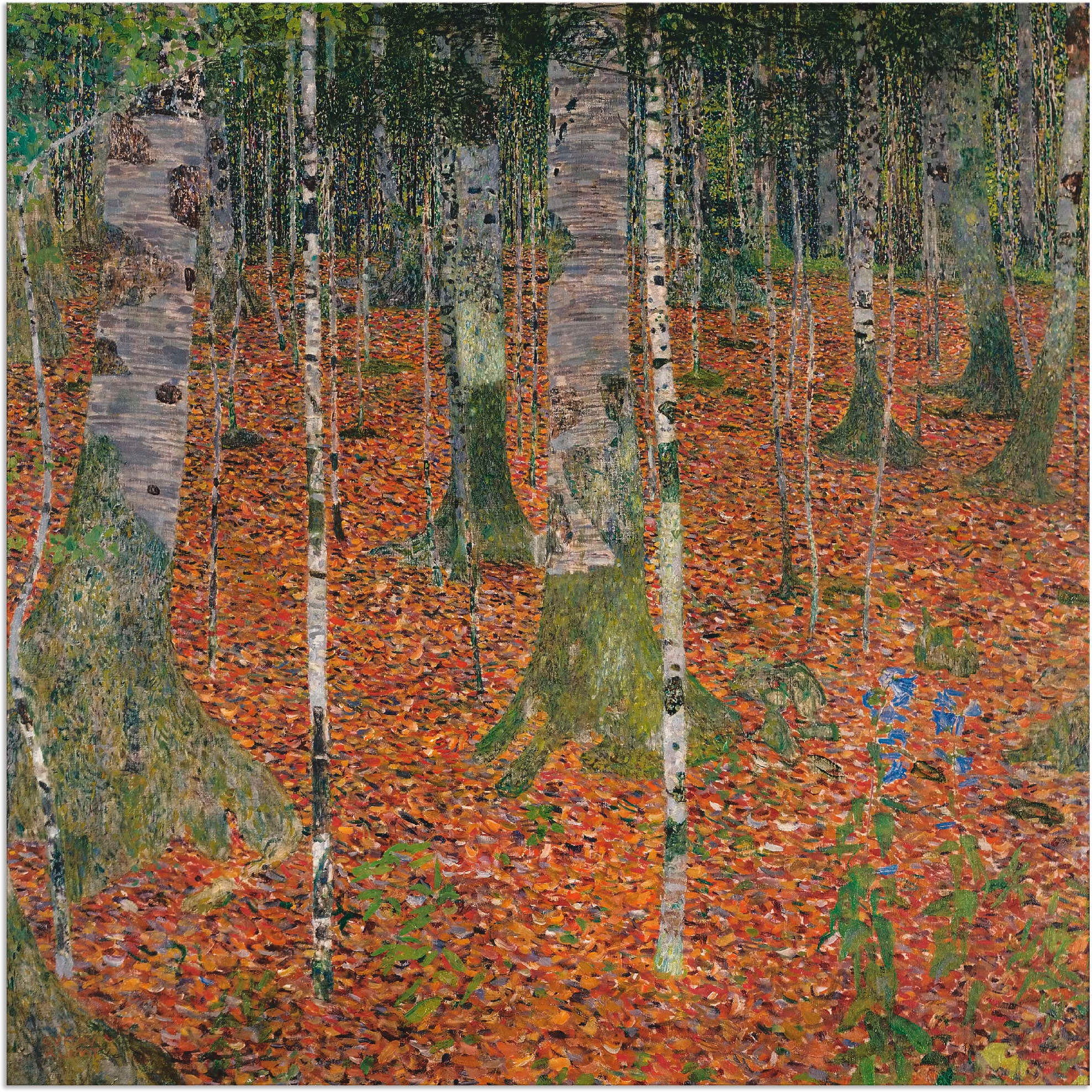 Image of Artland Wandbild »Birkenwald. 1903«, Wald, (1 St.), in vielen Grössen & Produktarten - Alubild / Outdoorbild für den Aussenbereich, Leinwandbild, Poster, Wandaufkleber / Wandtattoo auch für Badezimmer geeignet bei Ackermann Versand Schweiz