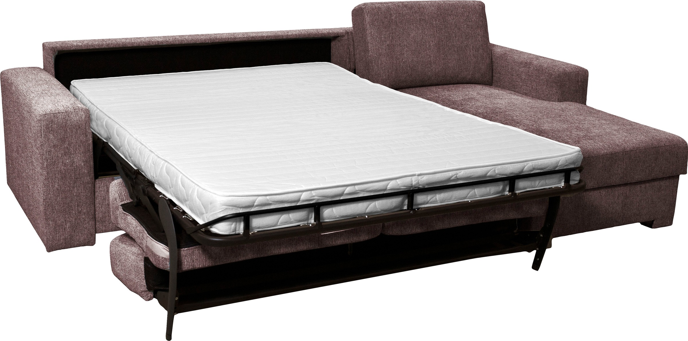 Home affaire Ecksofa Roma "L" Dauerschlaffunktion, mit Unterfederung, Matratzenhöhe 14cm, Liegemasse ca 163x198 cm, L-Form