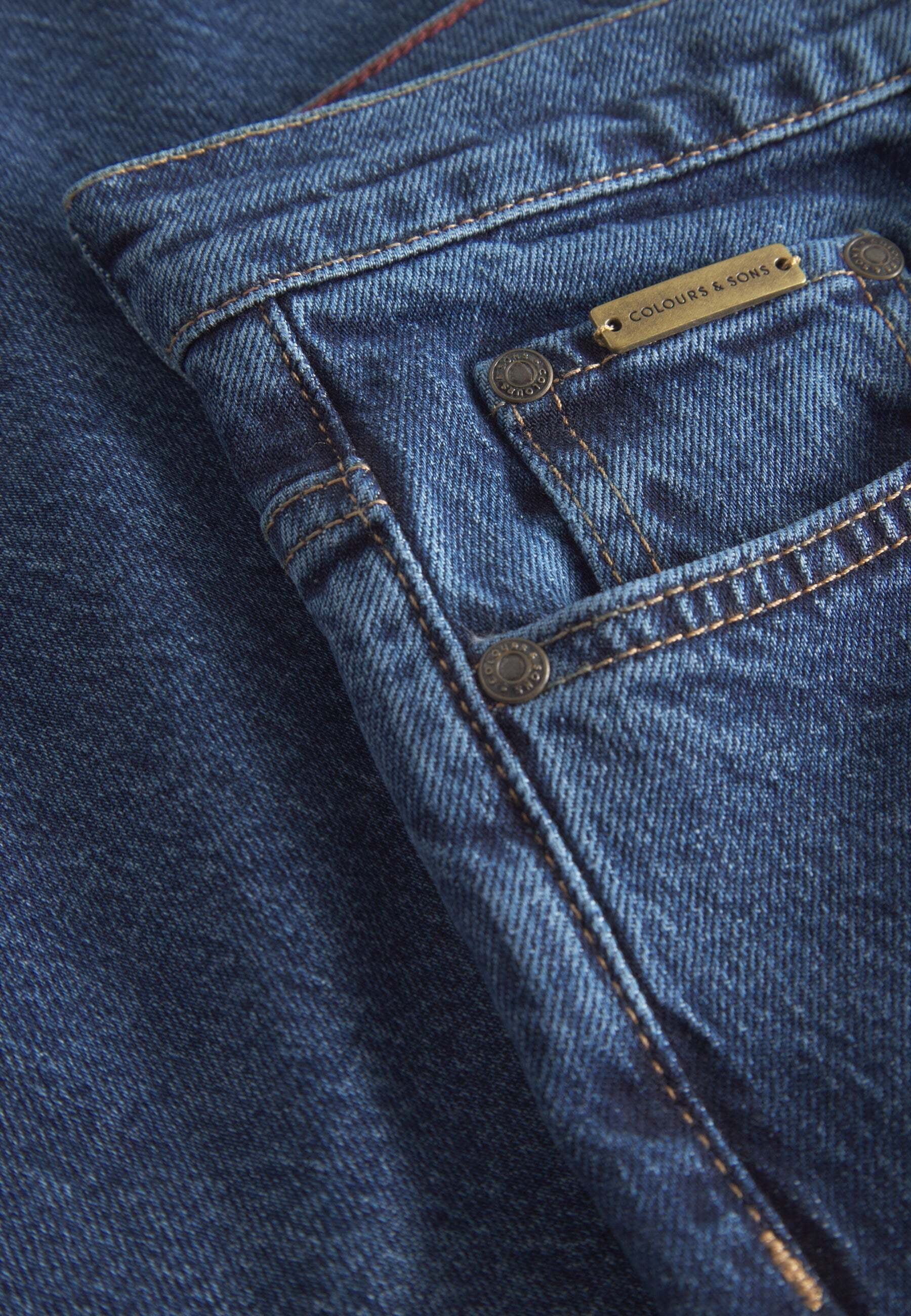 colours & sons Jeans taille basse »colours & sons Jeans Denim Cropped«