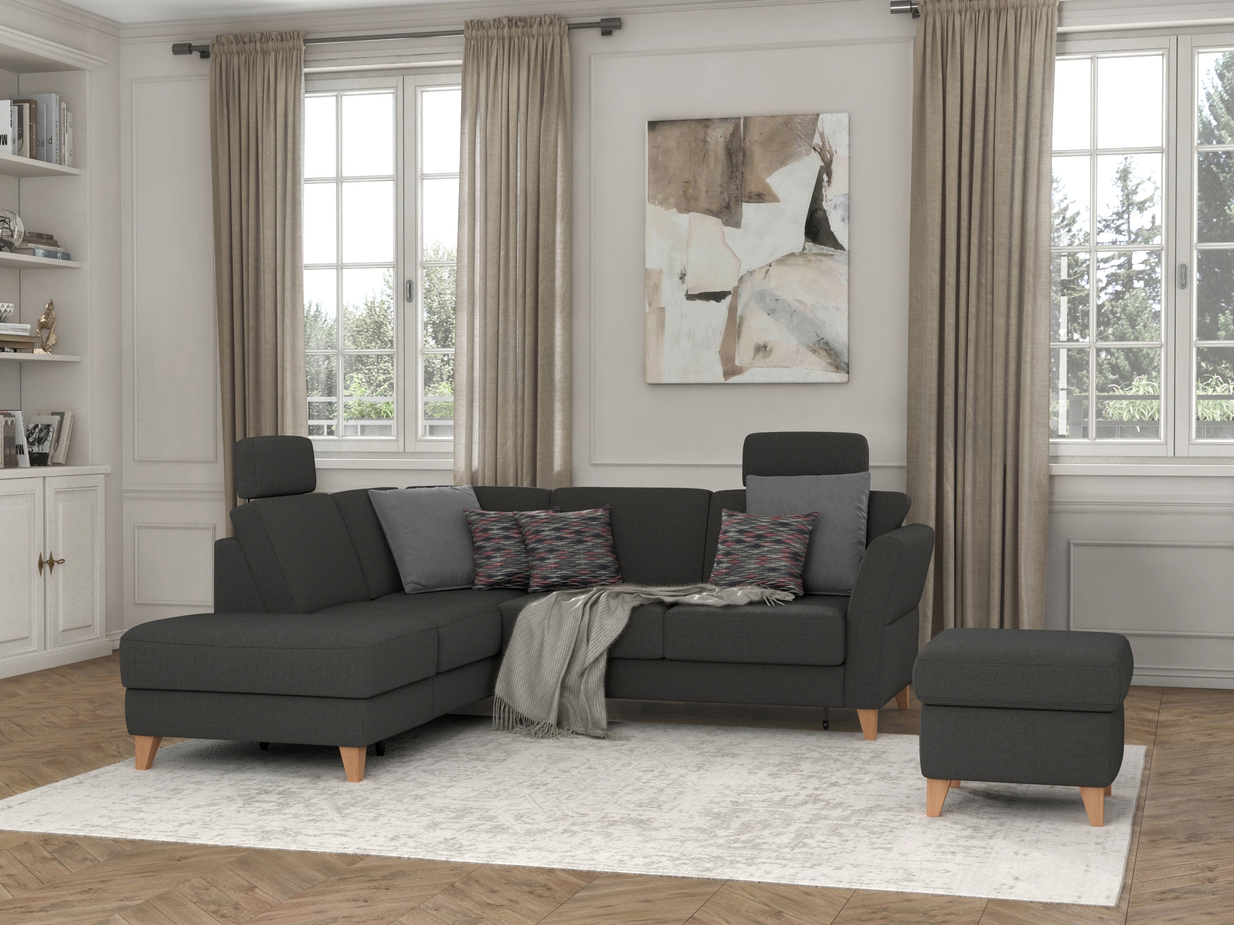 sit&more Stauraumhocker »Visby« Stauraum, auch erhältlich mit Wasser zu reinigendem "Soft clean" Bezug