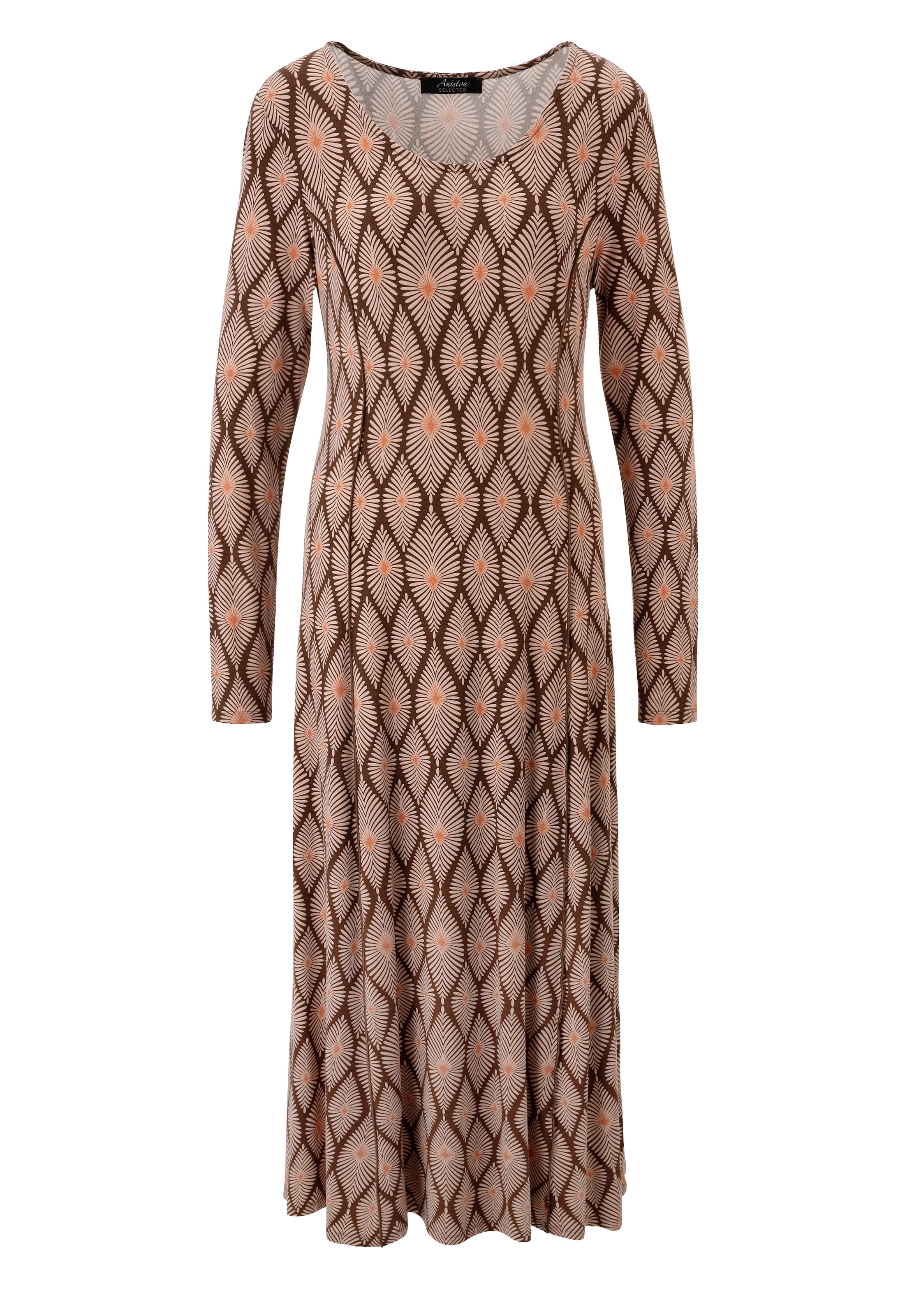 Aniston SELECTED Jerseykleid mit trendigem und fantasievollem Retromuster - NEUE KOLLEKTION
