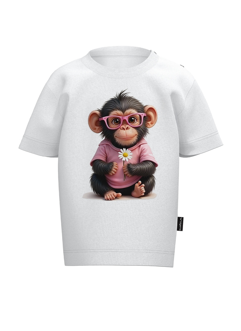 Image of Trigema T-Shirt "TRIGEMA T-Shirt mit süssem "Baby Affe Mädchen" Print" 1