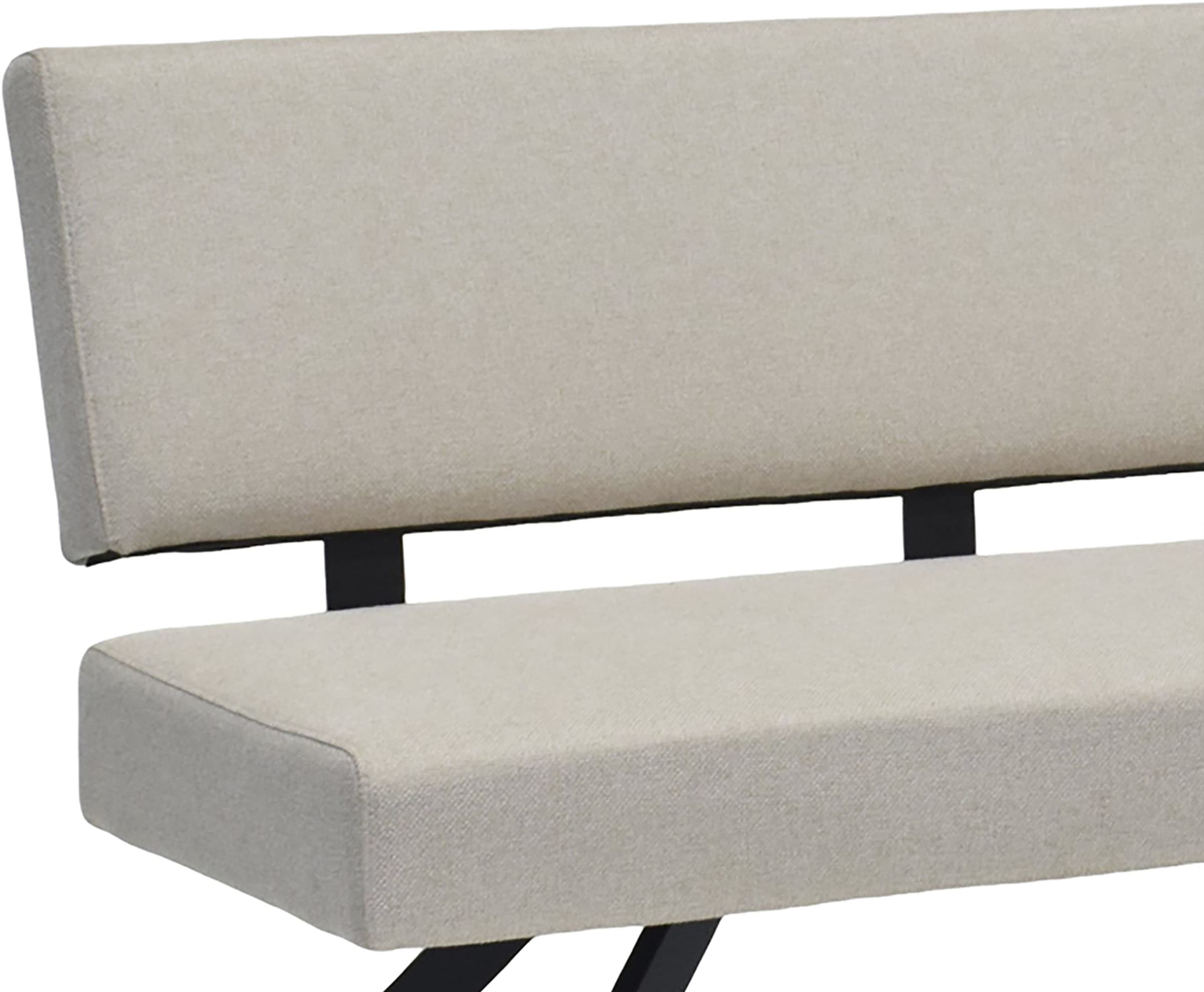 byLIVING Banc »TORONTO« Webstoff, bis 160 kg, Taschenfederkern, 4-Fussgestell, 3 Sitzplätze