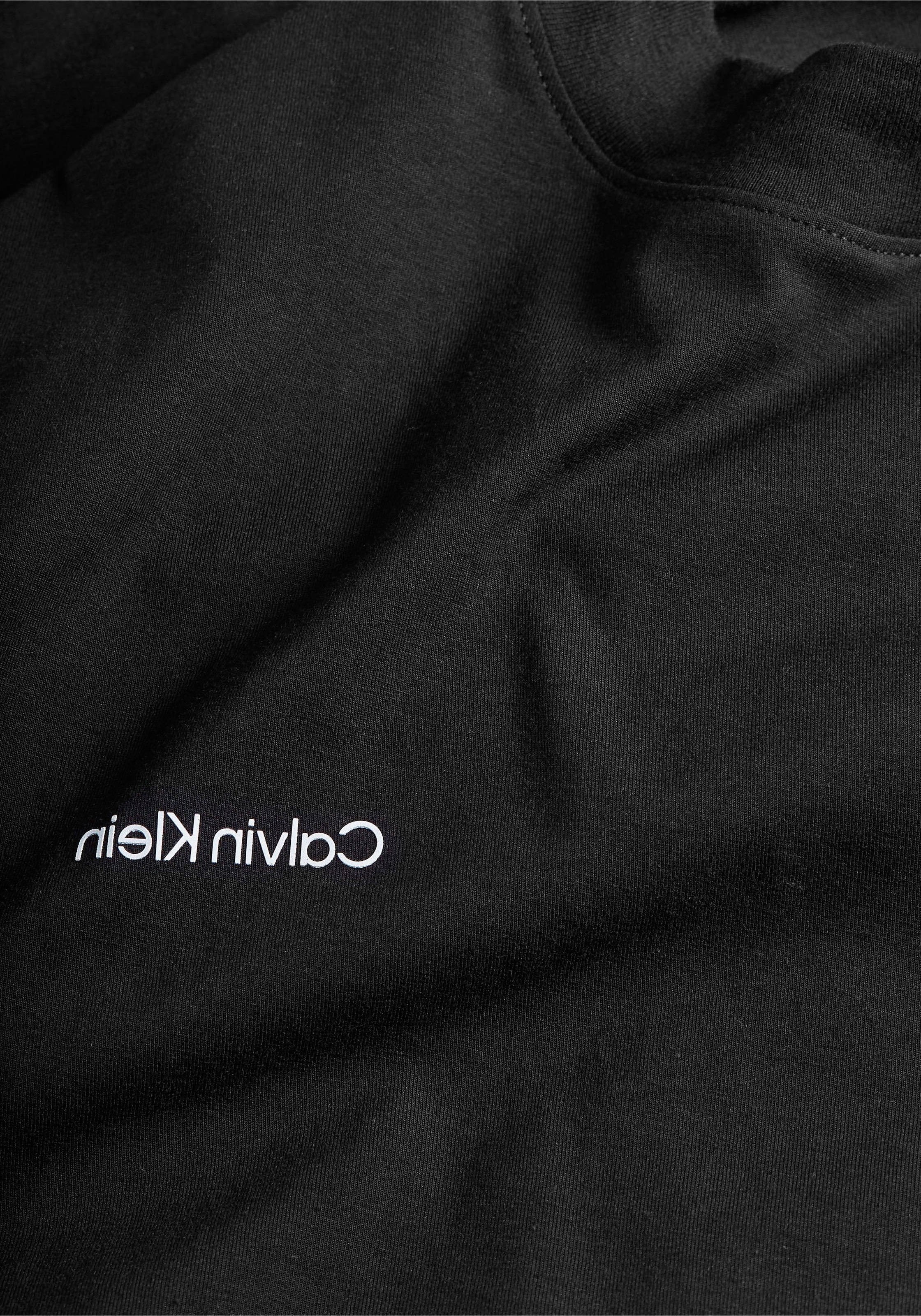 Calvin Klein Langarmshirt »MICRO LOGO LS MOCK NECK T-SHIRT«, mit Mock-Kragen