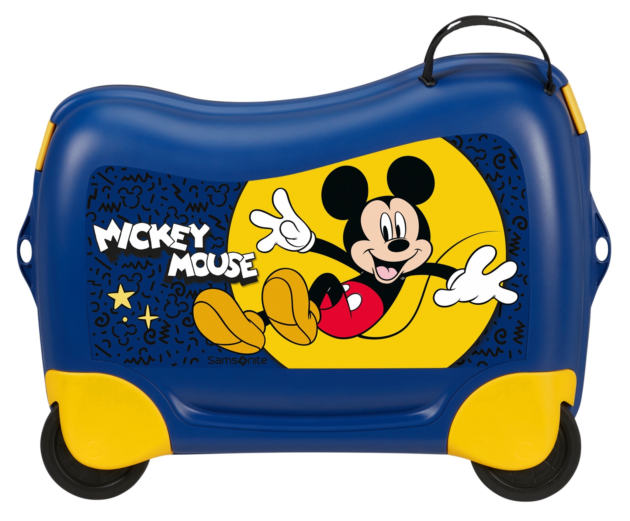 Samsonite Kinderkoffer »DREAM2GO DISNEY, MICKEY HAPPY« 30 l 4 Rollen aus Polypropylen, mit Haltegurt, mit Kreuzspannbändern im Hauptfach