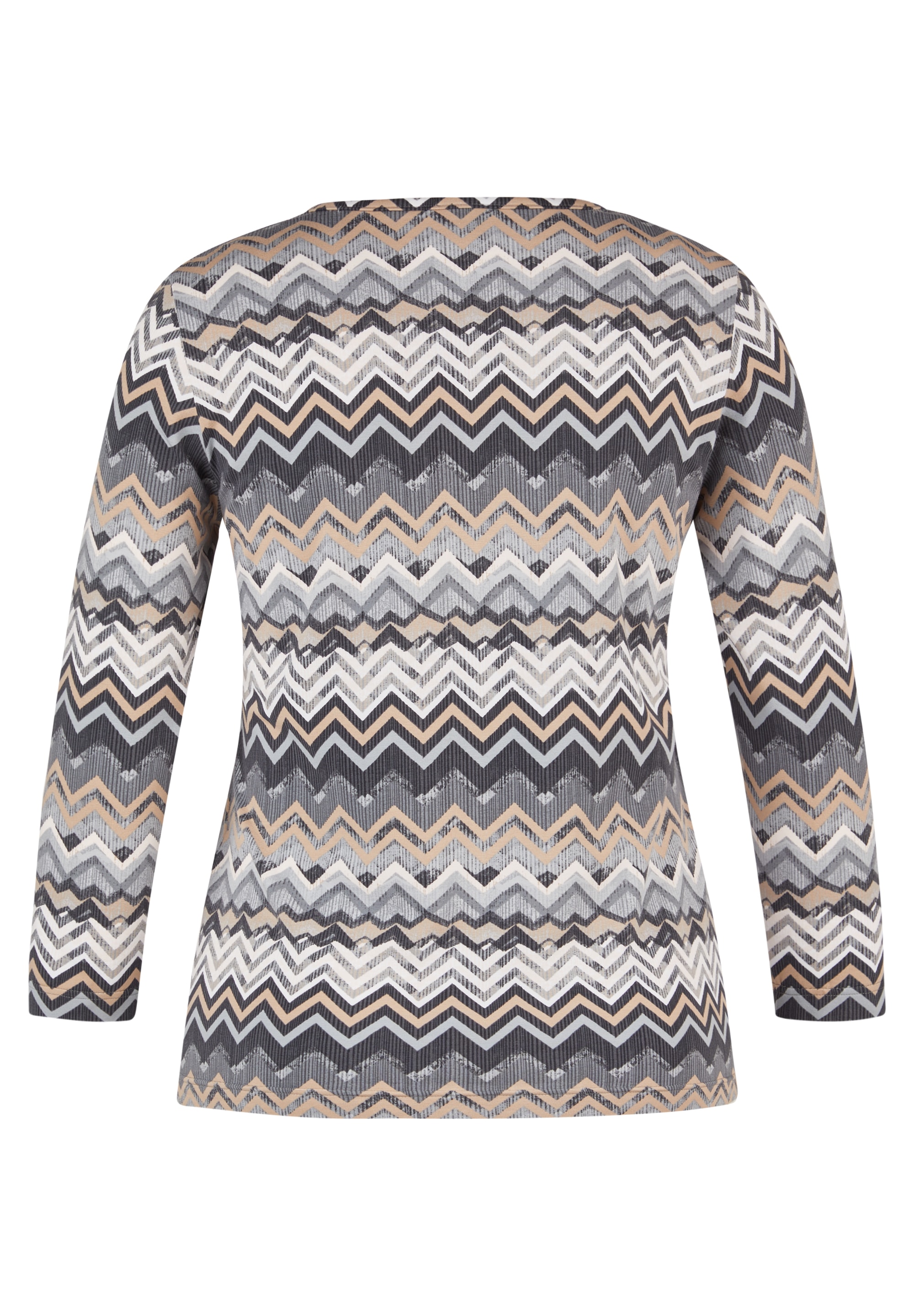 Rabe T-shirt à manches 3/4 mit grafischem Muster