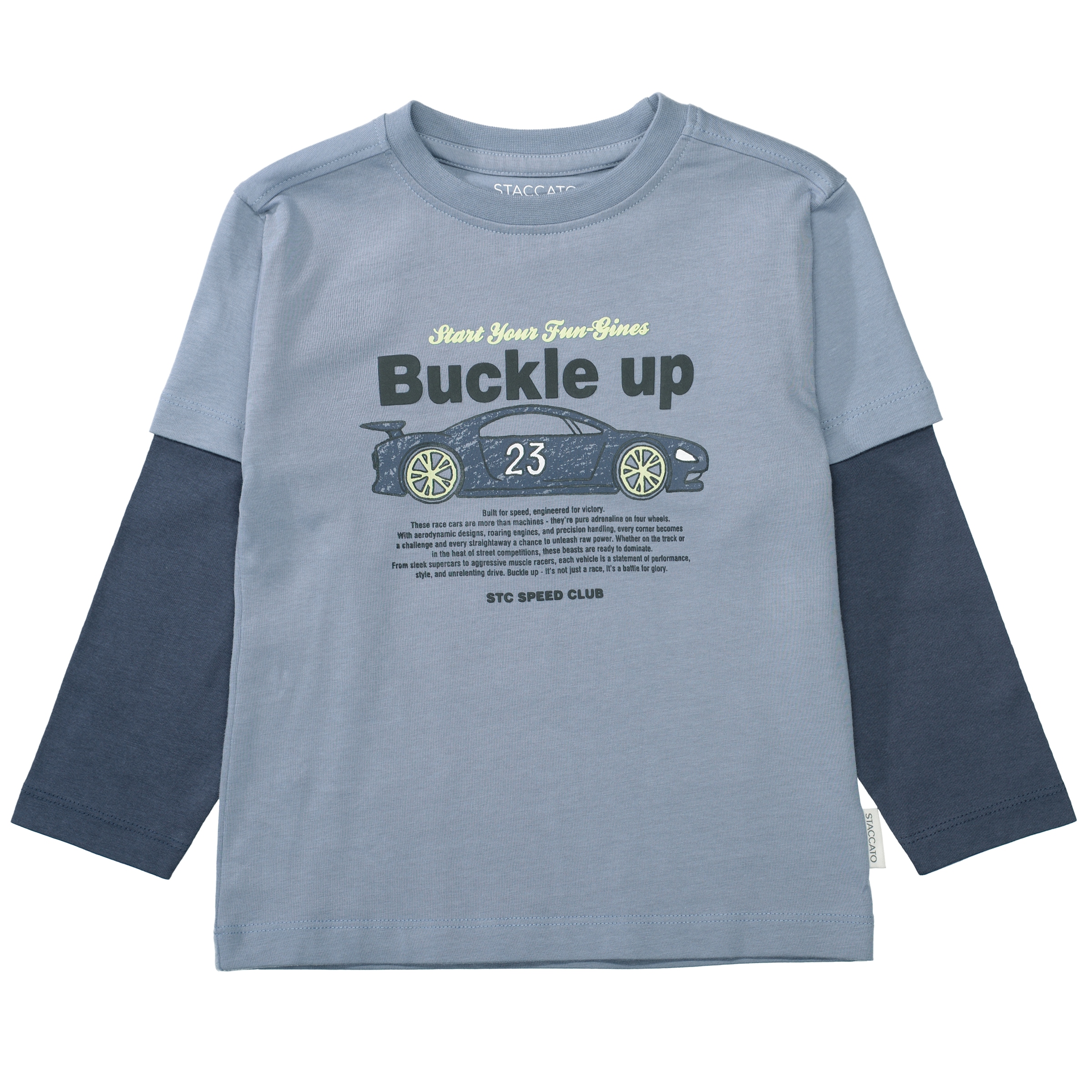 STACCATO T-shirt à manches longues 2 pièces 2er Pack, geringelt und mit Frontprint, für Boys