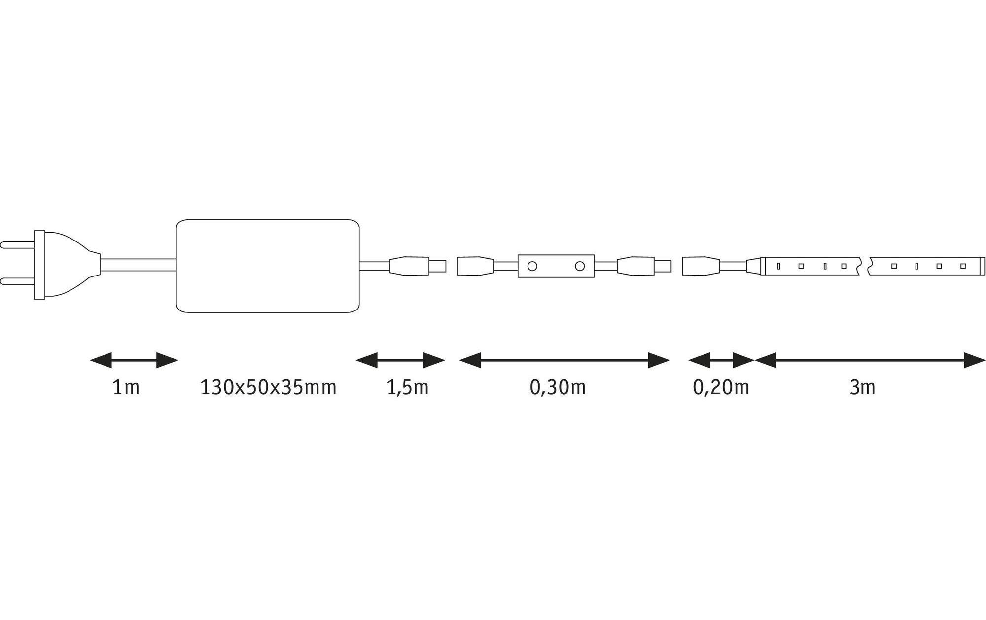 Paulmann Bande LED »SimpLED Power 3« 216 cuis-flammig