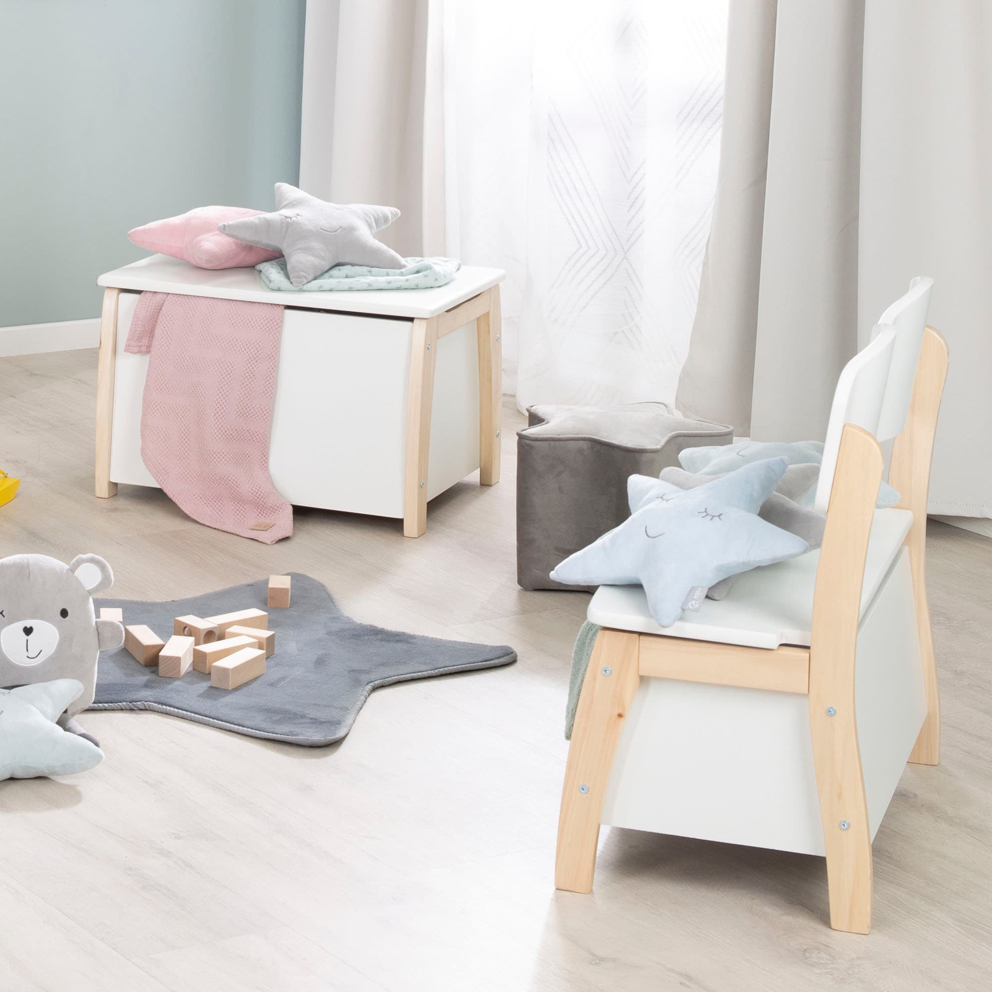 roba® Truhe »weiss lackiert«, mit Deckelbremse; fürs Kinderzimmer
