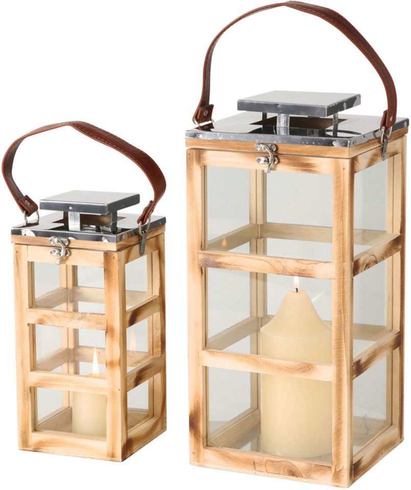 Image of BOLTZE Kerzenlaterne »Kingston«, (Set, 2 St.), Höhe ca. 30 cm und 43 cm bei Ackermann Versand Schweiz