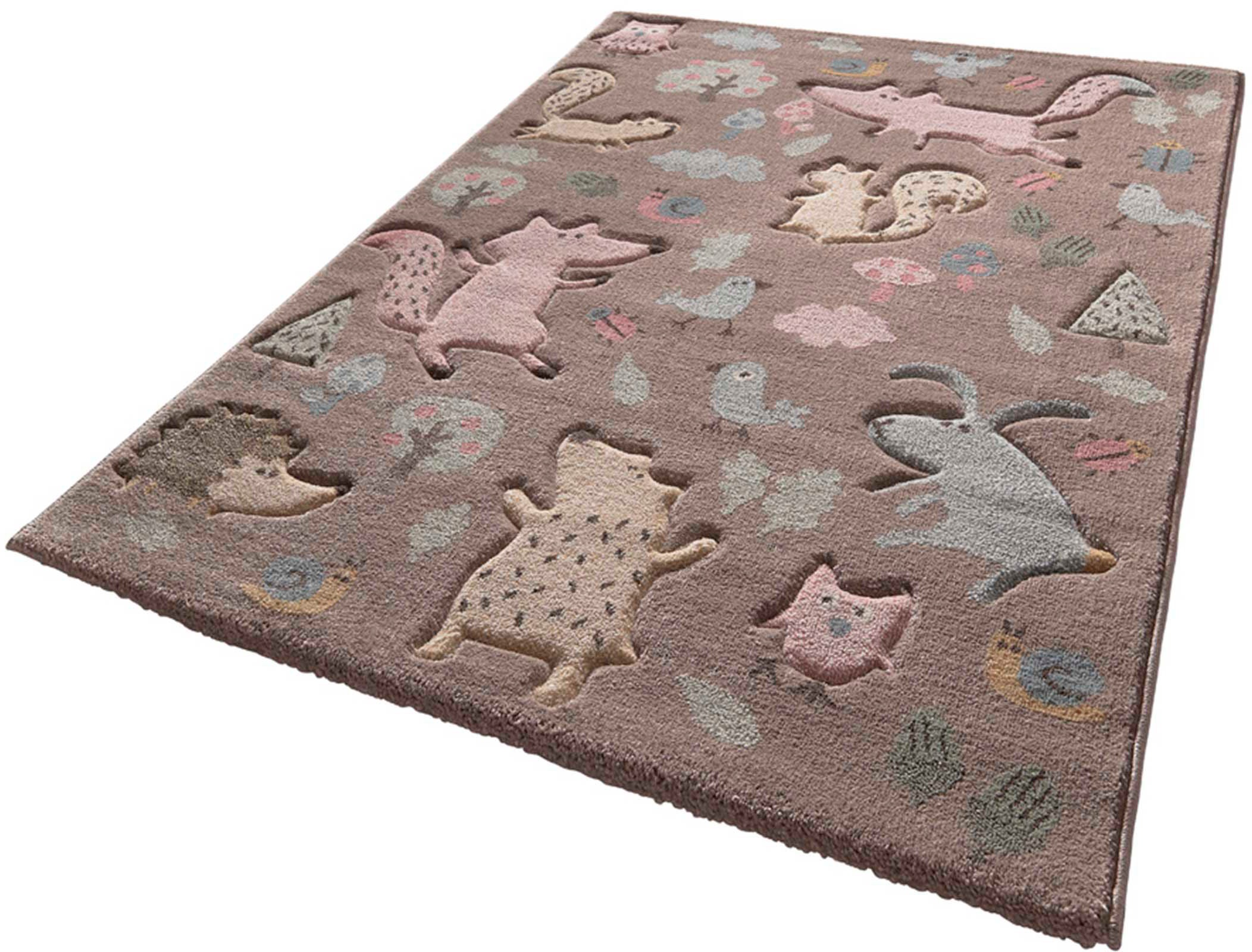 Sigikid Kinderteppich »Forest«, rechteckig, 13 mm Höhe, Wald Tiere Design, Kurzflor