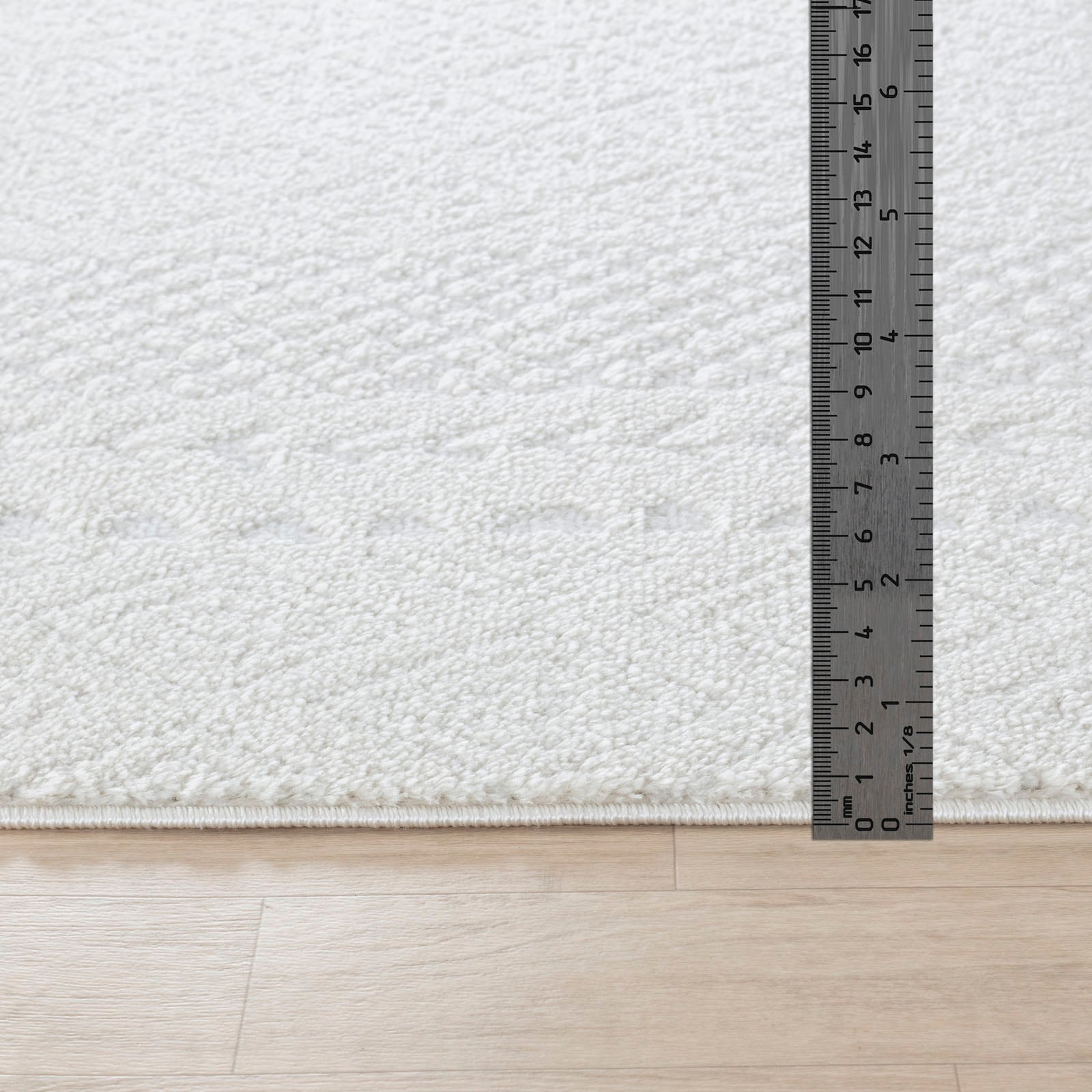 Livabliss Teppich »MONACO«, rechteckig, 14 mm Höhe, Skandinavischer Teppich, Kurzflor Boho-Wohnzimmerteppich