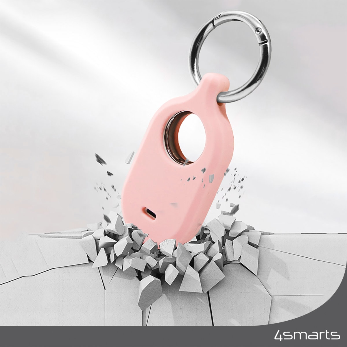 4smarts Schlüsselanhänger Set »Silicone Case für Samsung SmartTag2«, (Set, bestehend aus 4 Silikon Schlüsselanhängern), integrierter Schlüsselring