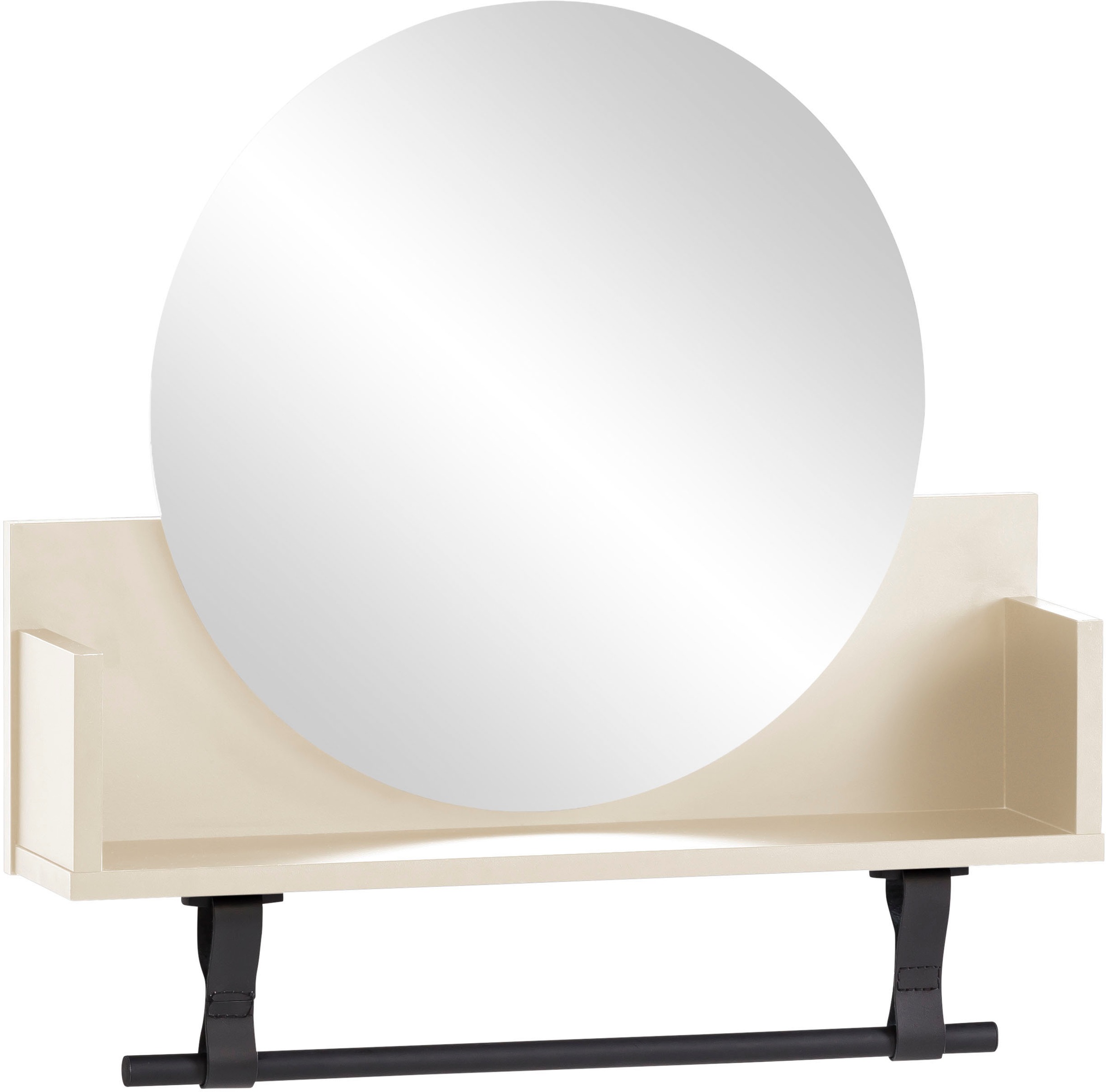 Image of Schildmeyer Wandregal "Lovund, Wandregal mit Spiegelelement, Made in Germany, B: 59 cm" Solide Verarbeitung - Dieses Produkt ist in Deutschland gefertigt