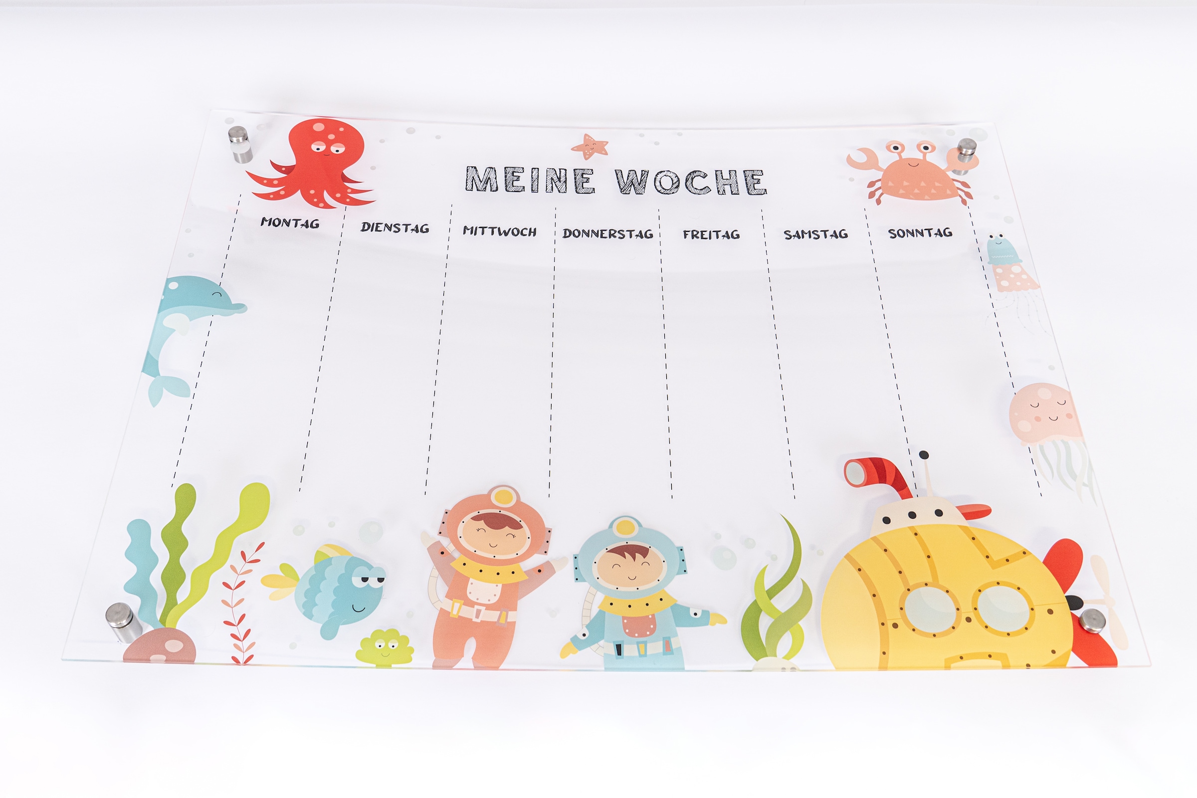 queence Wanddekoobjekt »Kids Edition«, Geburtstagskalender, Kinder, Wandkalender, Acrylglas