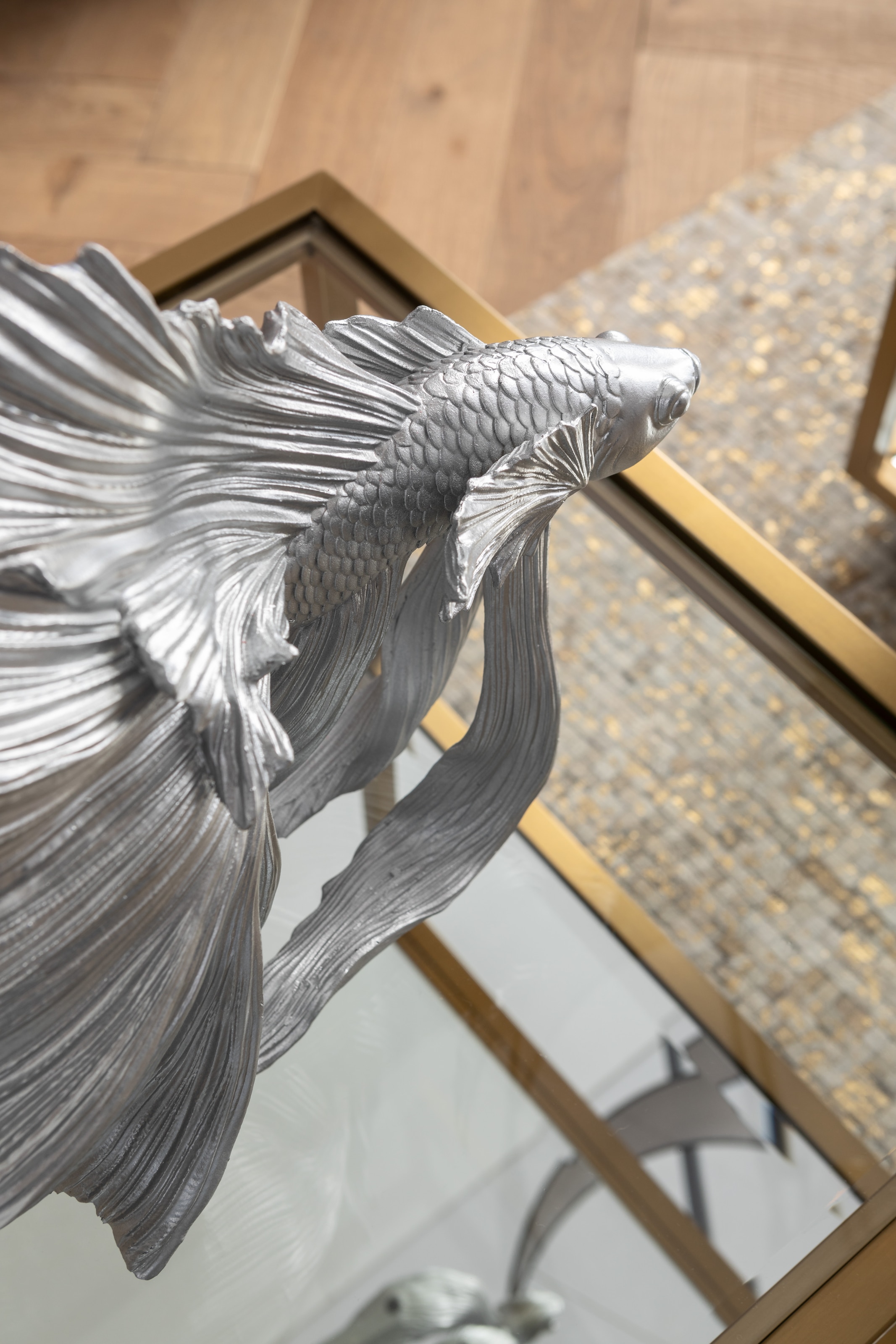 Kare Design Figurine de décoration »Betta Fish Silber Klein«