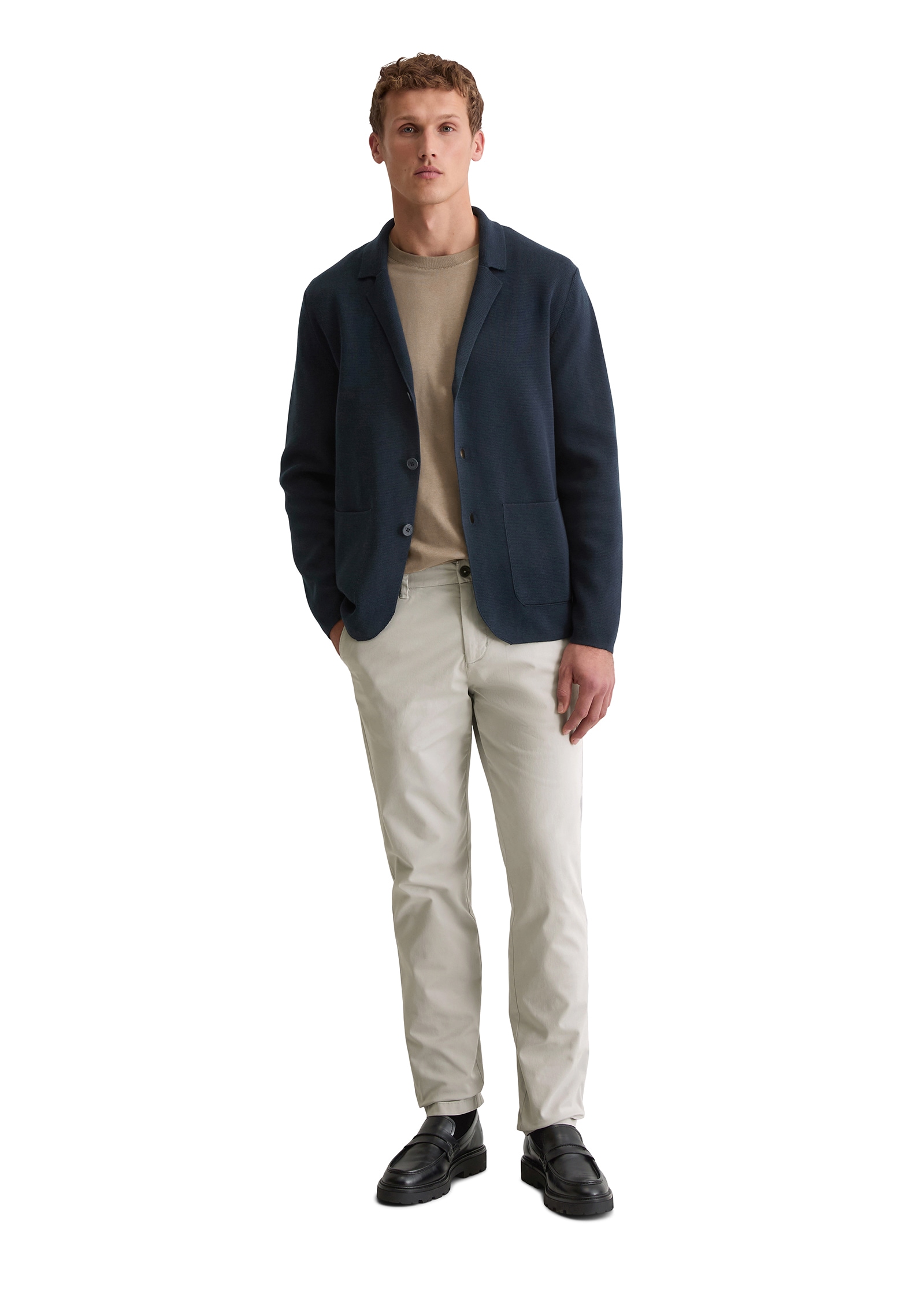 Marc O'Polo Veste en tricot regular fit, aus Bio-Baumwolle