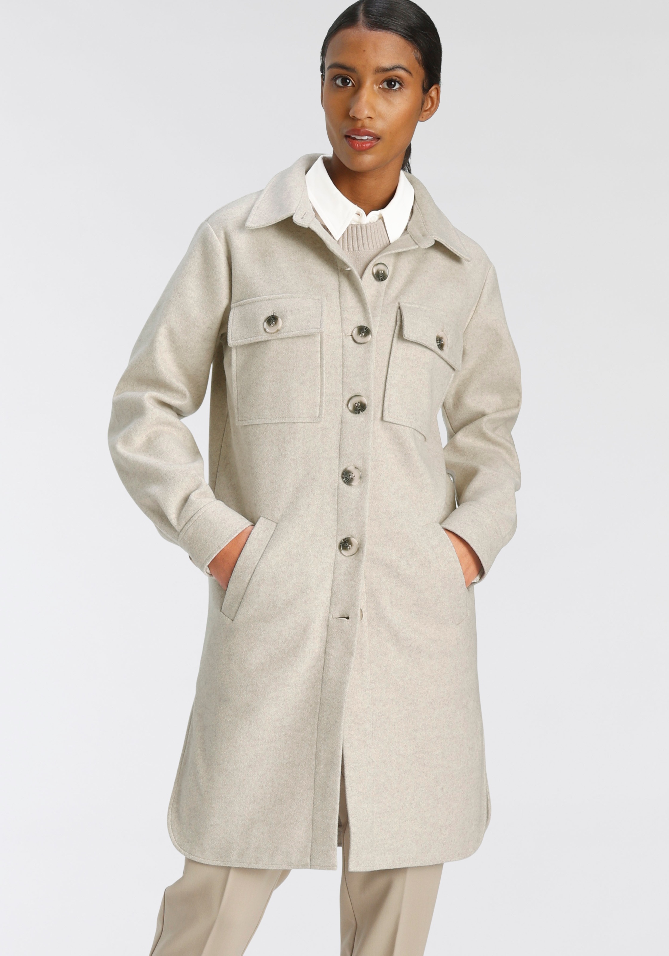 Image of Tamaris Langjacke, im Shacket-Look bei Ackermann Versand Schweiz