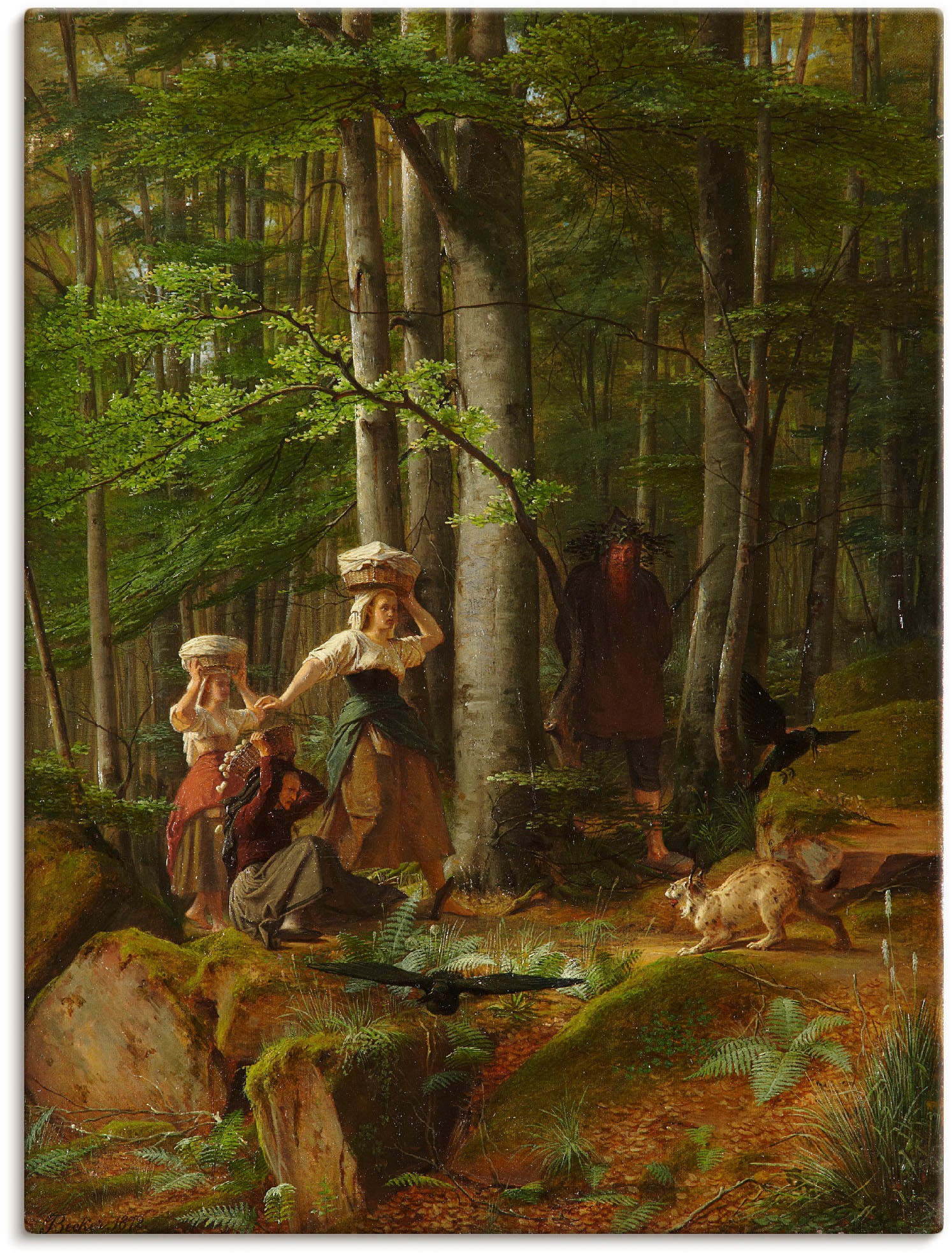 Image of Artland Wandbild »Rübezahl, Marktweiber erschreckend«, Kind, (1 St.), in vielen Grössen & Produktarten -Leinwandbild, Poster, Wandaufkleber / Wandtattoo auch für Badezimmer geeignet bei Ackermann Versand Schweiz