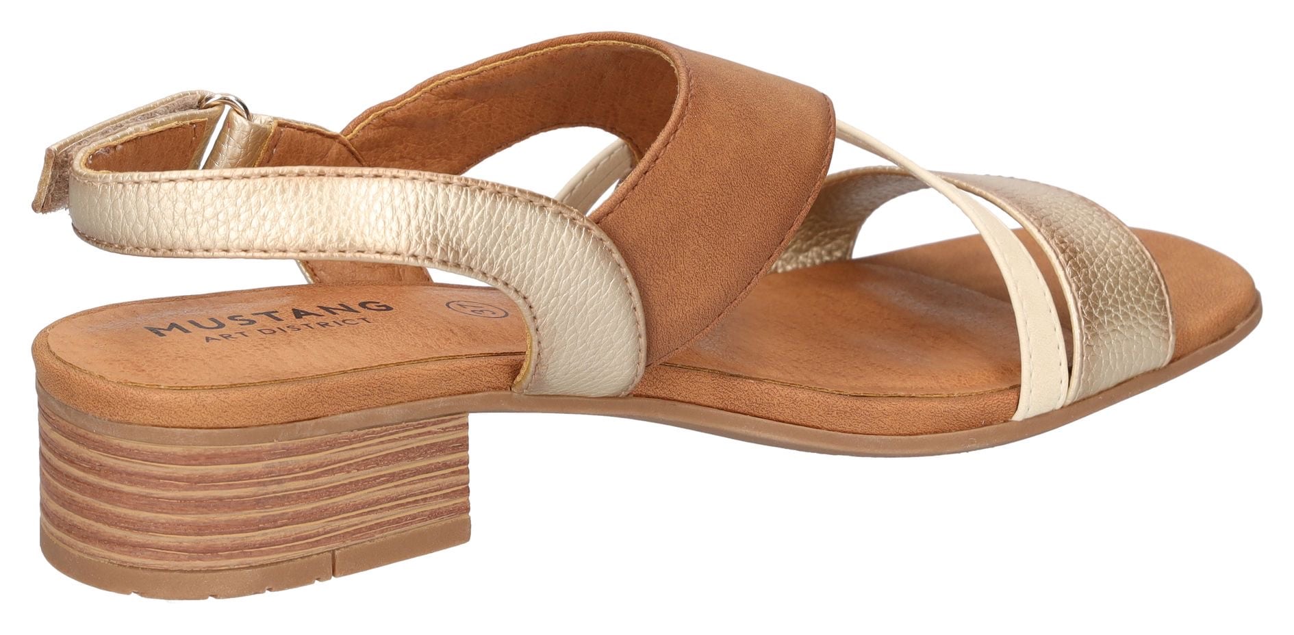 Mustang Shoes Sandales  , sandale, chaussure de fête avec inserts métalliques
