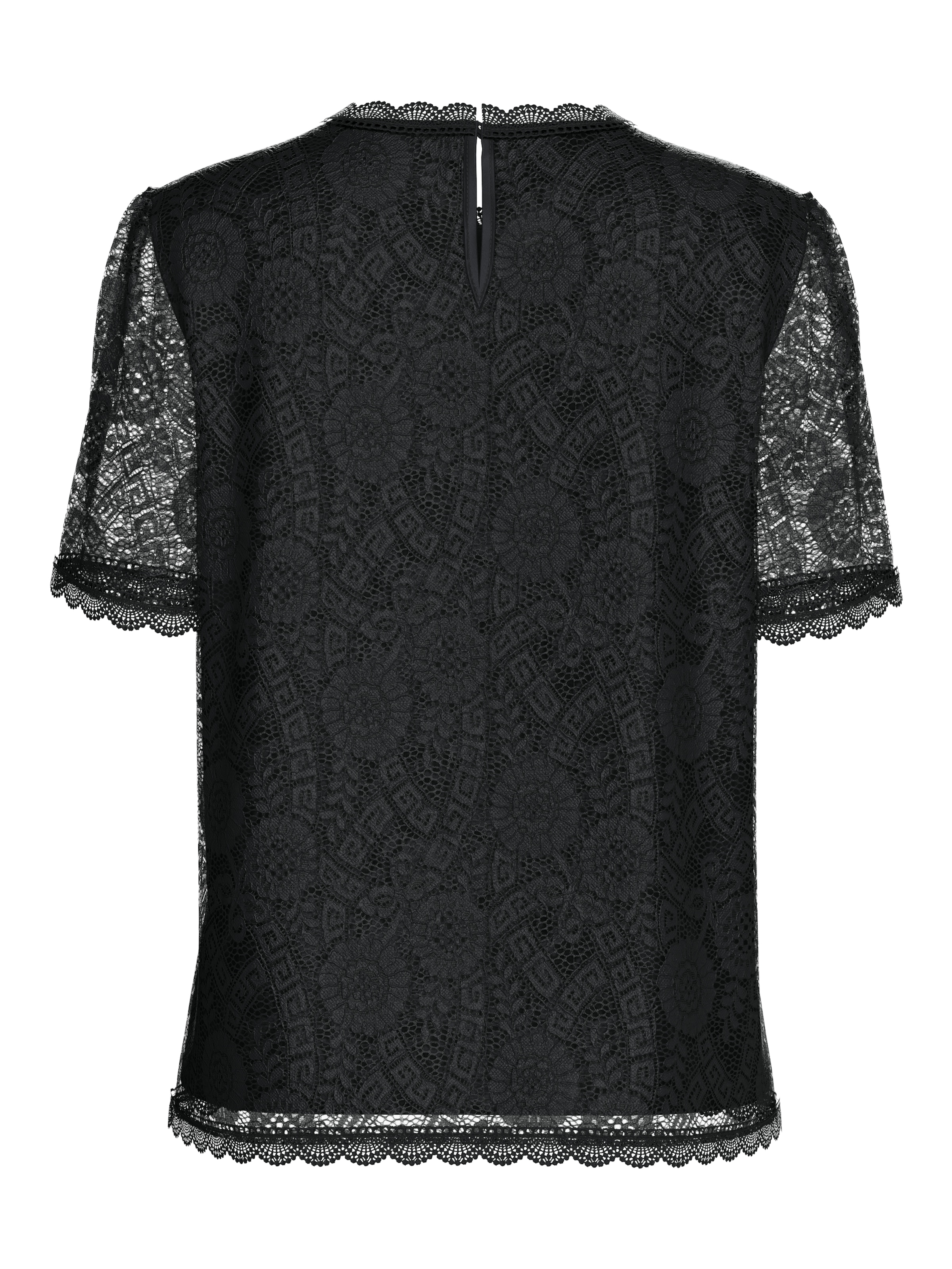 pieces Spitzenshirt »PCOLLINE SS LACE TOP WVN NOOS«