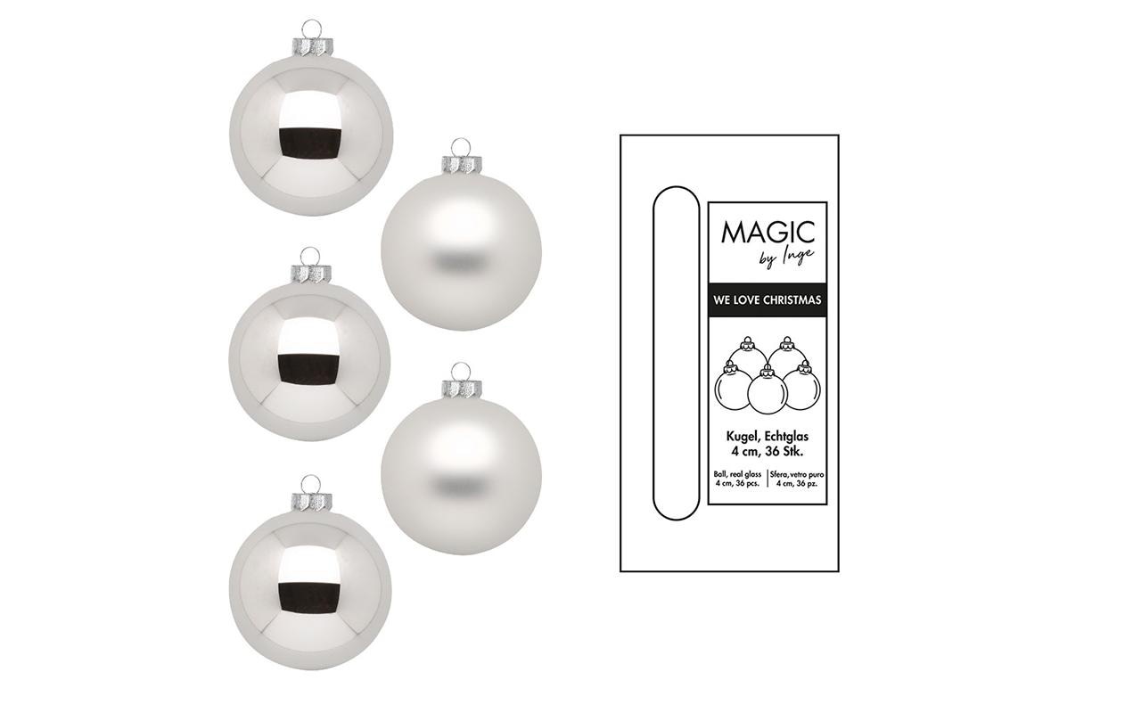 Image of Weihnachtsbaumkugel "Inge Weihnachtskugel, Frosty Silver"