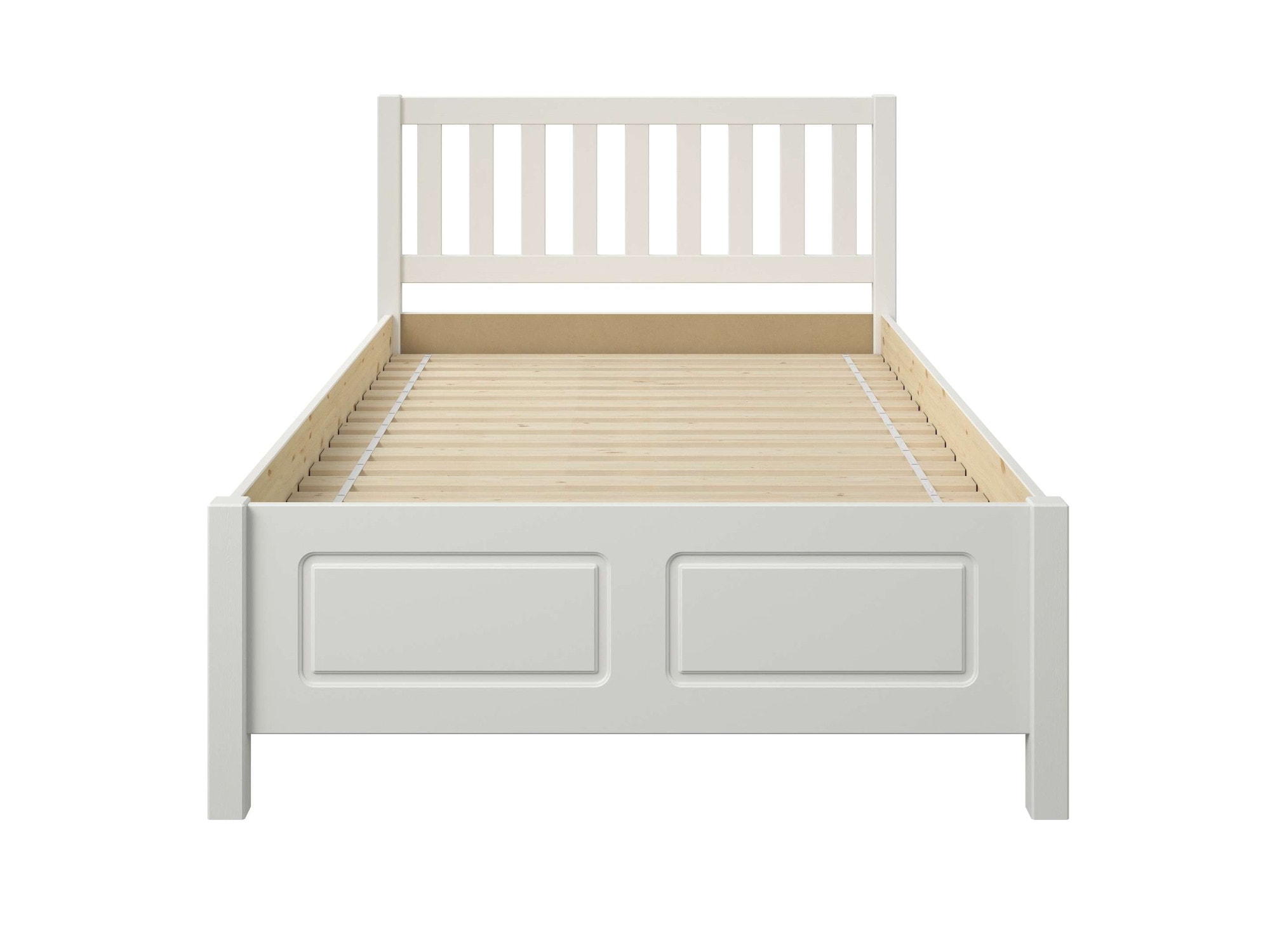 GOODproduct Lit de rangement »Synnra, maximaler Stauraum, 4 Schubladen, Made in EU, Landhausstil« certifié FSC®, façade à caissons, solution de rangement et confort