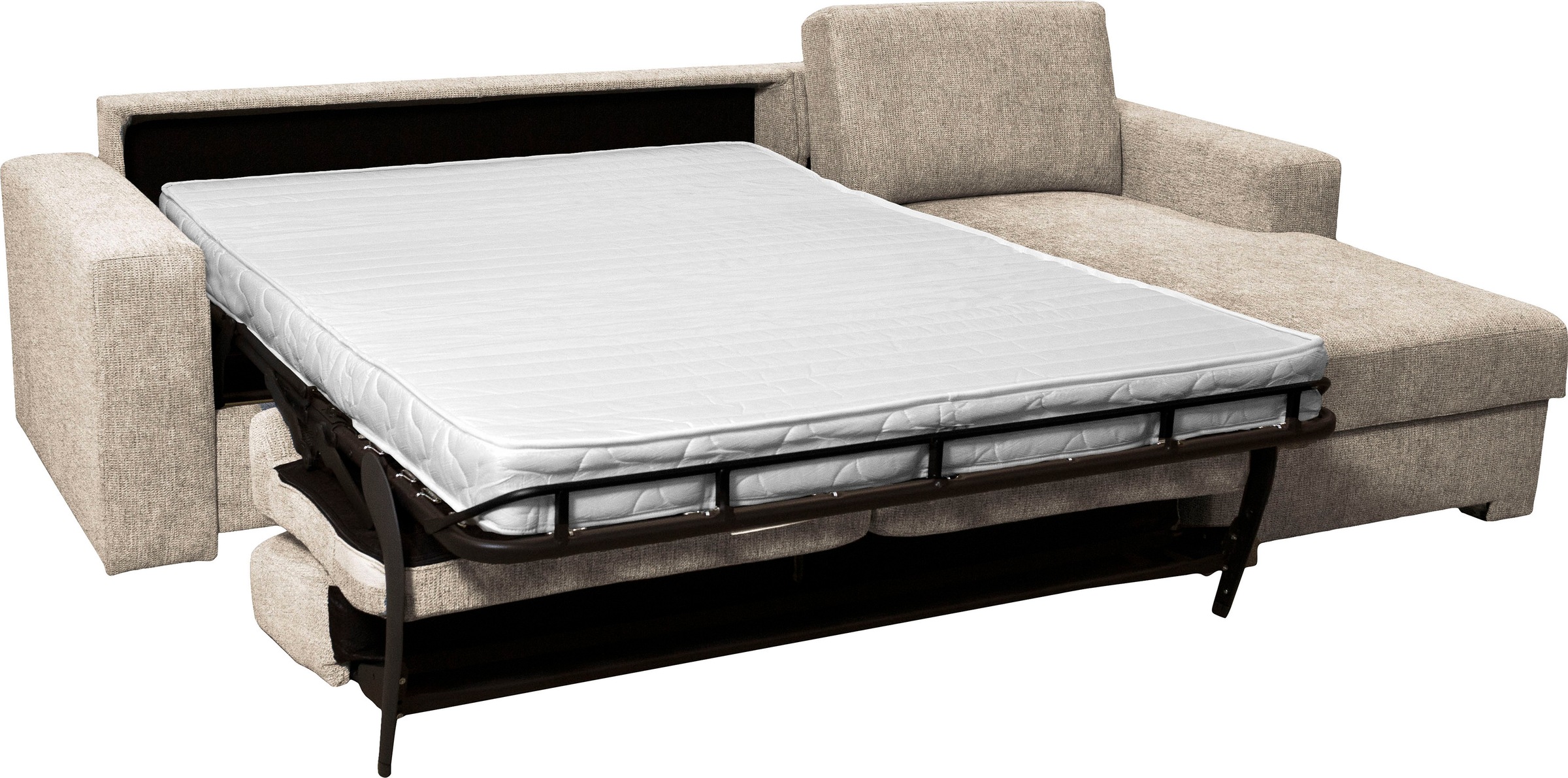 Home affaire Ecksofa Roma "L" Dauerschlaffunktion, mit Unterfederung, Matratzenhöhe 14cm, Liegemasse ca 163x198 cm, L-Form