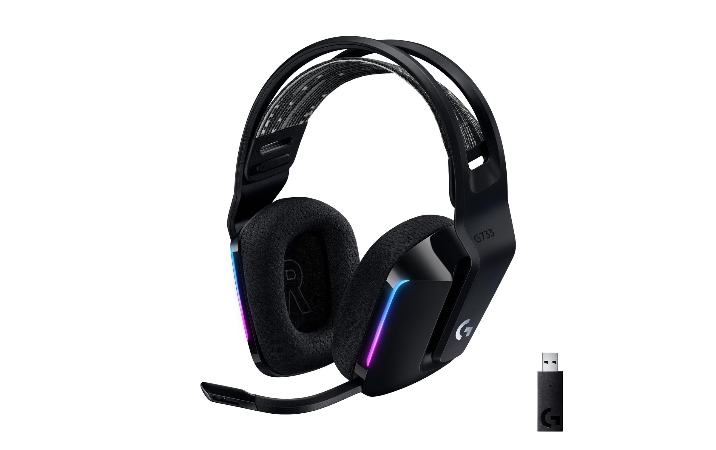 Image of Logitech Gaming-Headset "G733 Lightspeed Schwarz"
