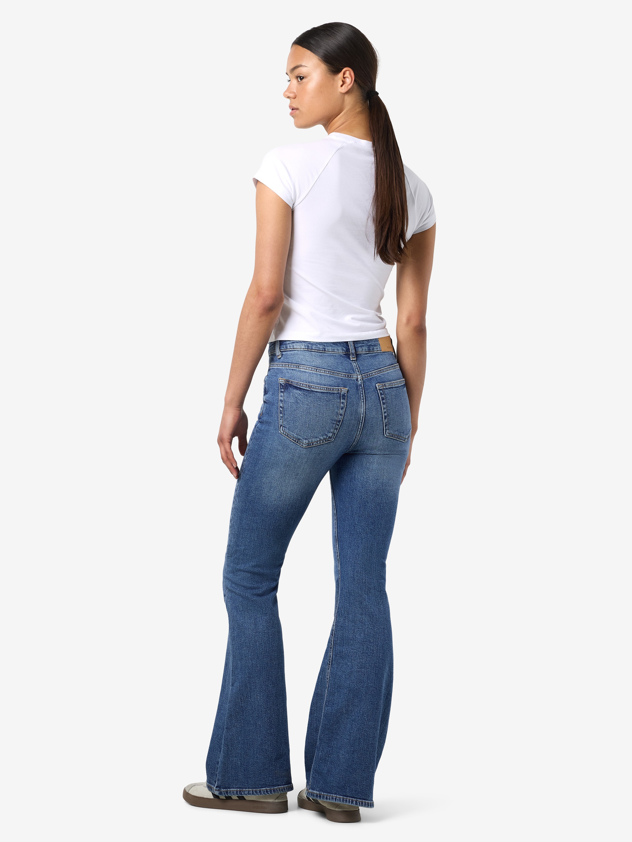 Noisy may Bootcut-Jeans »NMKAREEN HW FLARE LEG JEANS AZ436MB NOOS«