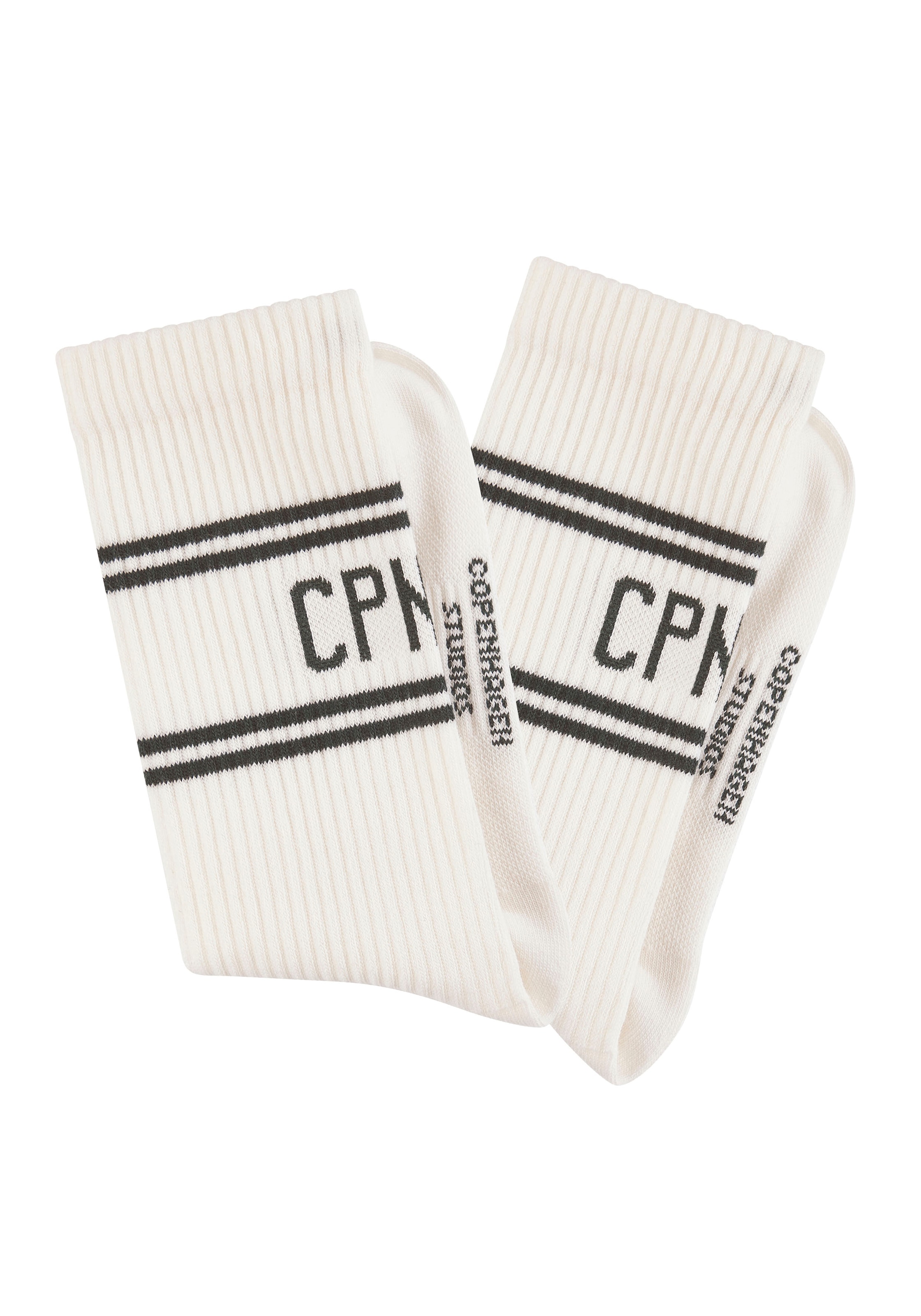 Copenhagen Studios Langsocken Packung, 2 Stk. tlg. mit Pikeé-Struktur unter der Sohle