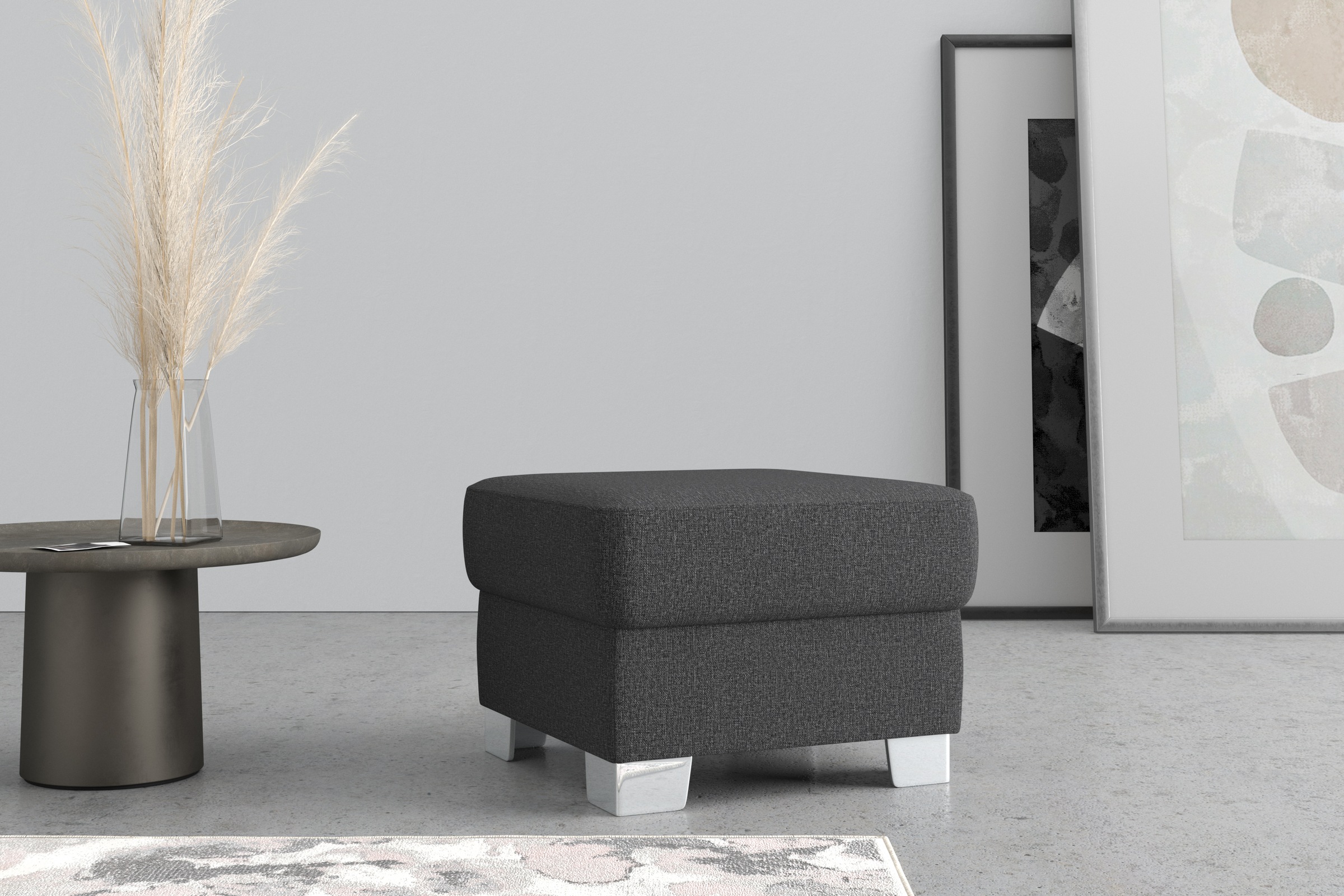 DOMO collection Hocker »Anzio«, wahlweise mit Federkern