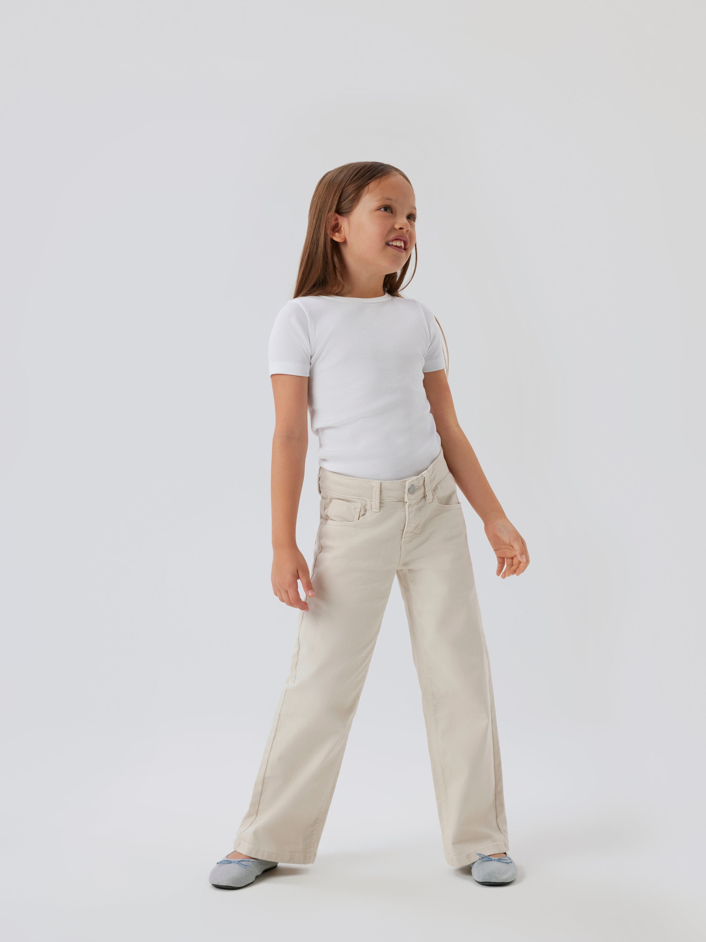 Name It T-shirt à manches courtes »NKFNAKAL SS SLIM TOP NOOS« Baumwollmischung, Jersey, Kurzarm