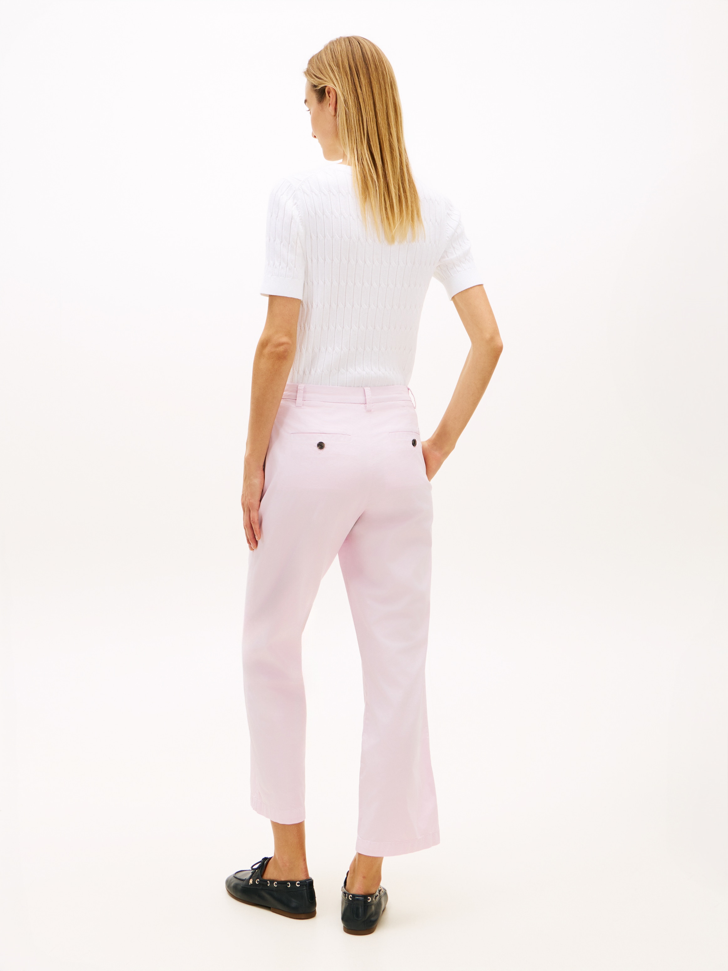 Tommy Hilfiger Chinohose »CO GMD SLIM STRAIGHT CHINO«  mit mittlerer Leibhöhe