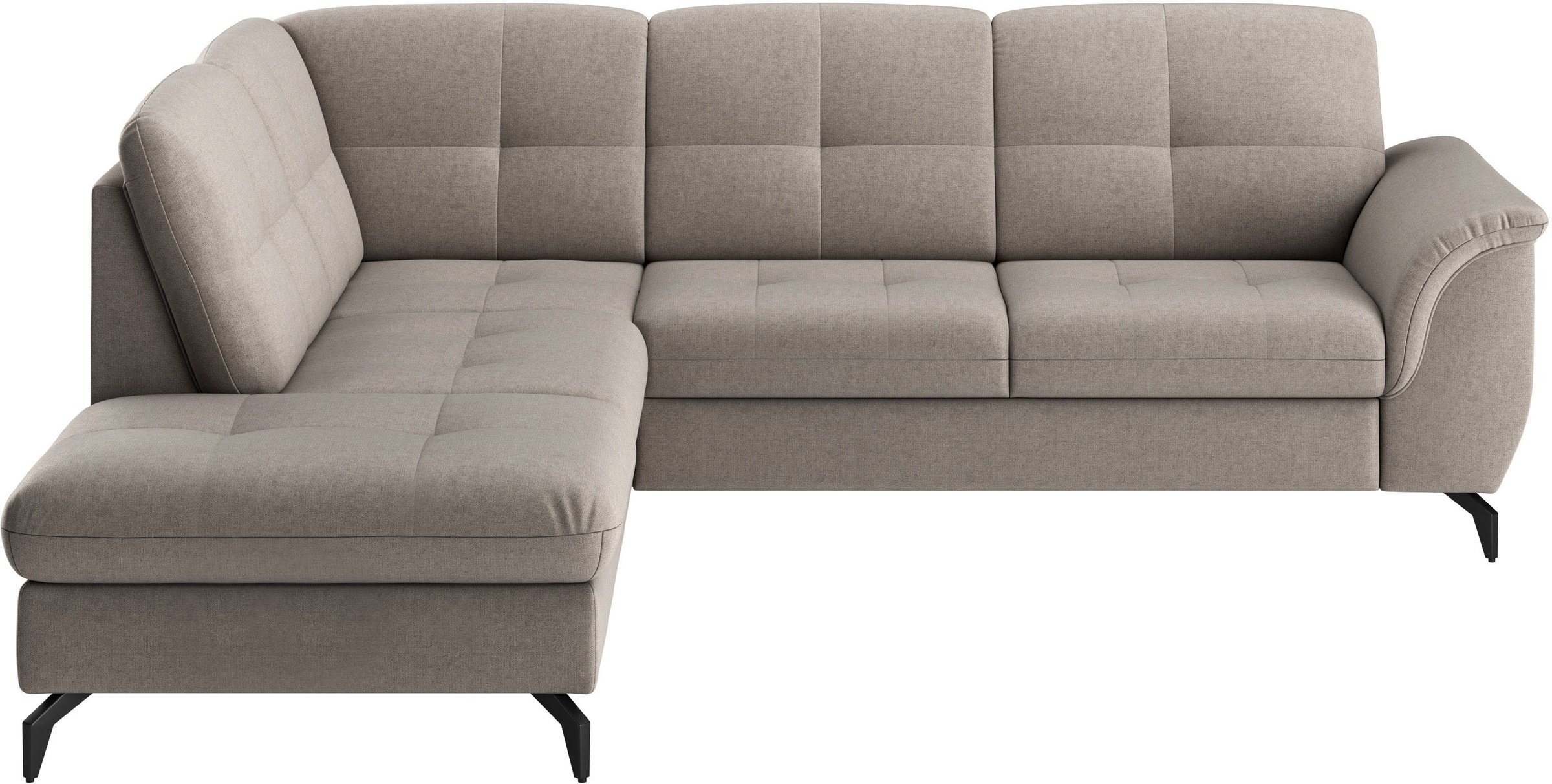 sit&more Ecksofa »Zora L-Form«, wahlweise mit Bettfunktion und Bettkasten