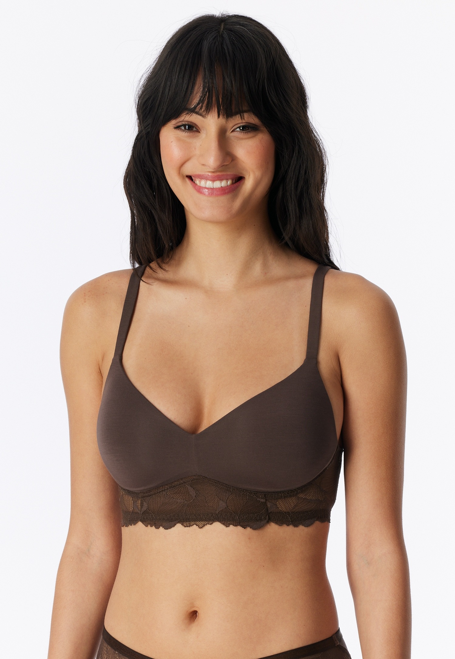 Image of Schiesser Soft-BH "Unique Premium" feminine Spitze am Unterbrustband