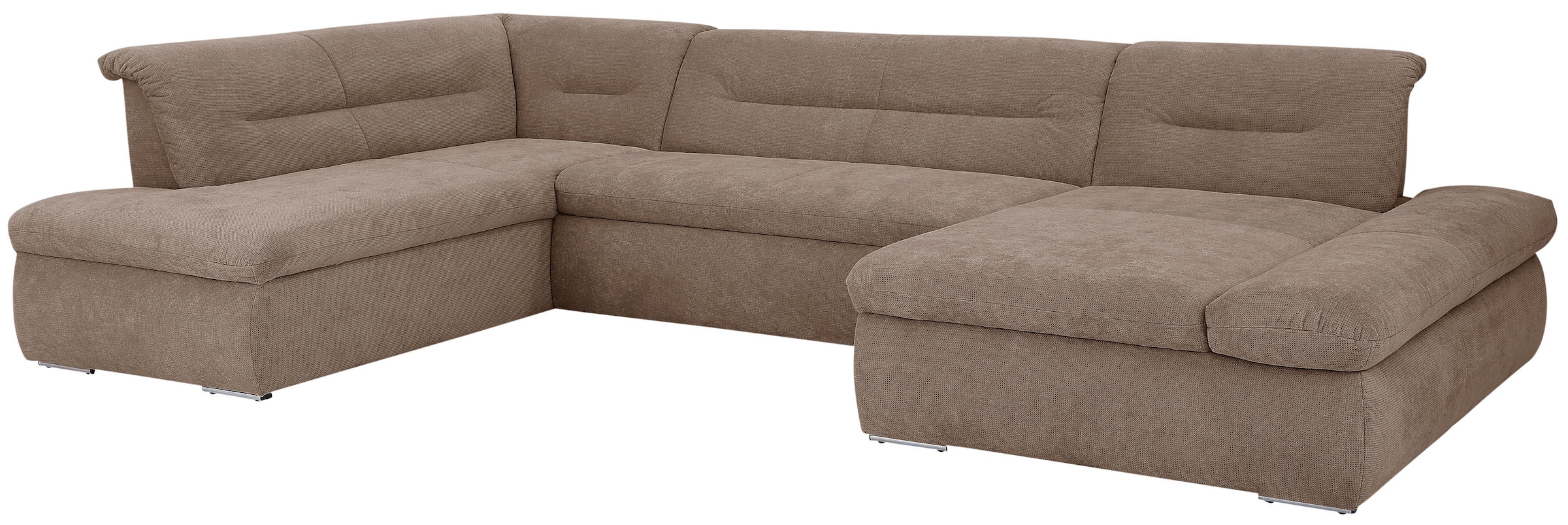 INOSIGN Wohnlandschaft »Avesa U-Form«, Wahlweise mit Armteilverstellung und Bettfunktion, B/T/H: 355/216/80cm