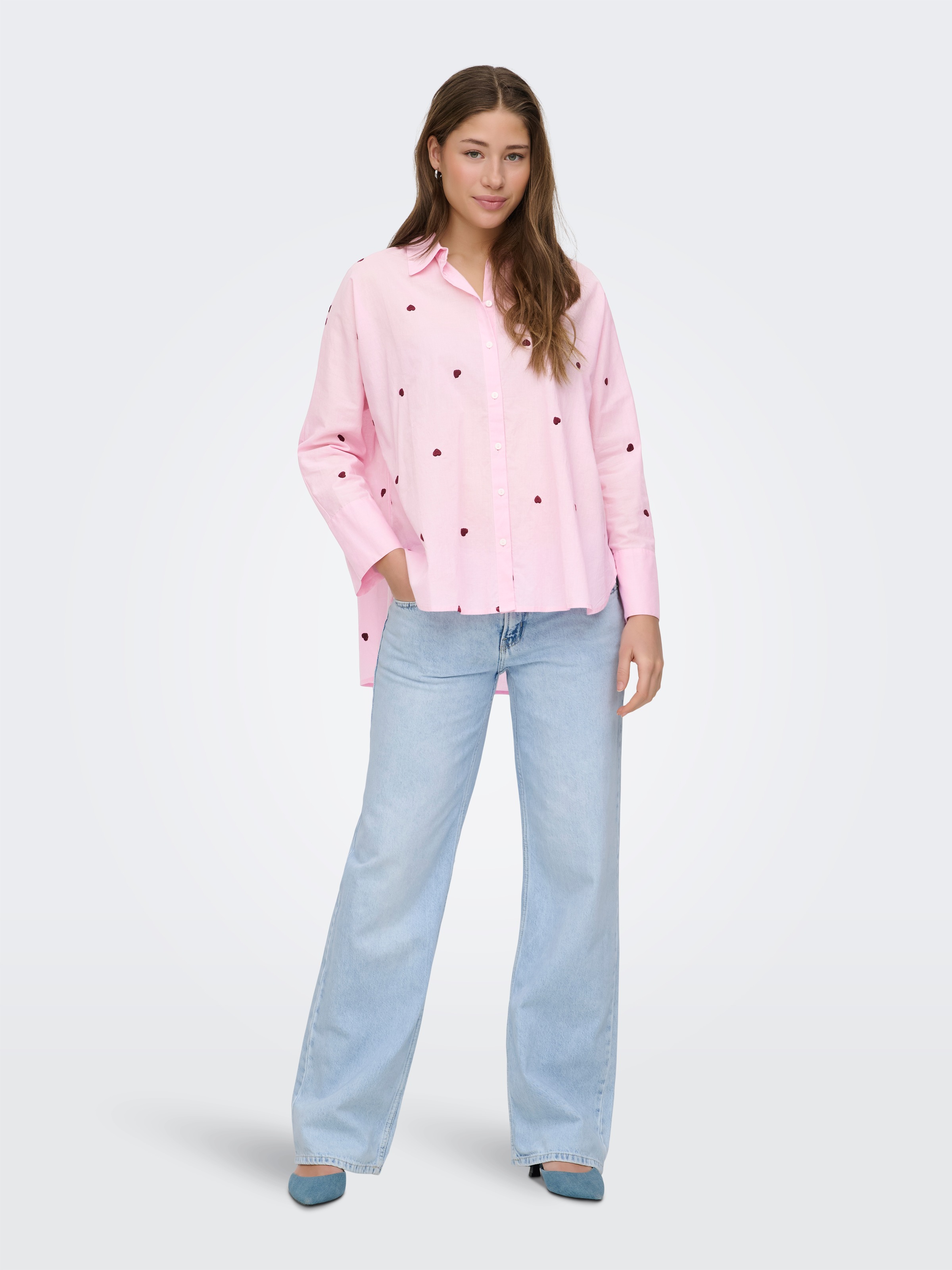 ONLY Hemdbluse »ONLNEW LINA GRACE LS EMB SHIRT NOOS WVN«