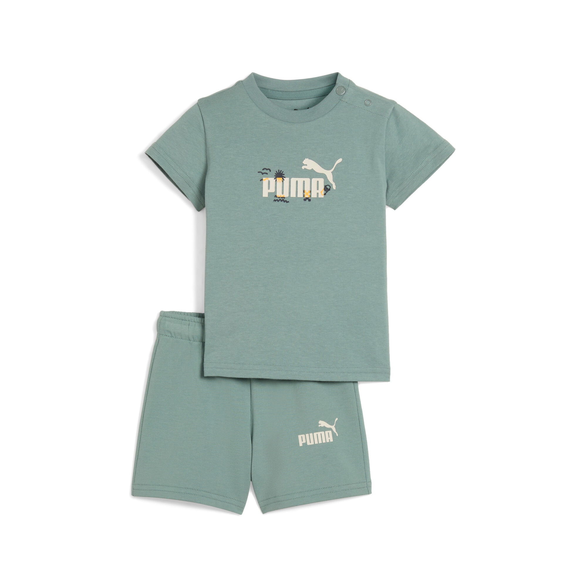PUMA Trainingsanzug »MINICATS SANDY ADVENTURES TEE AND SHORTS SET INF« 2 Stk. tlg.
