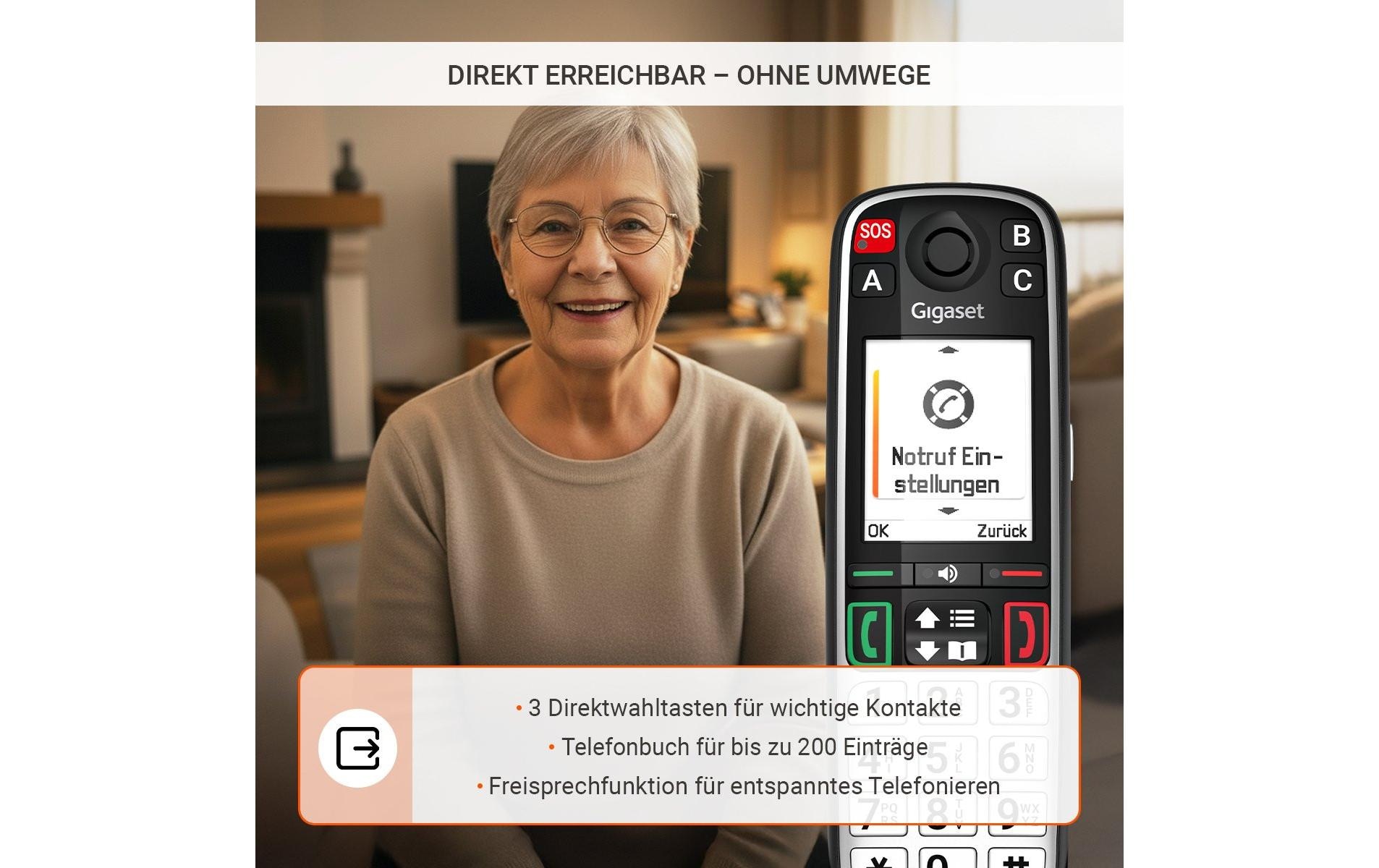 Gigaset Schnurloses DECT-Telefon »EASY 500« ( )