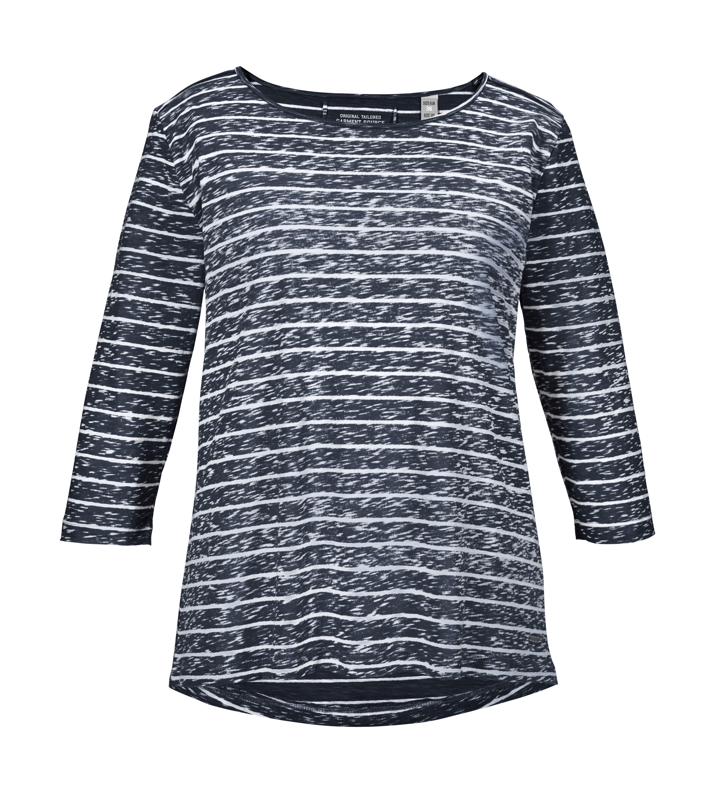 Image of G.I.G.A. DX by killtec T-Shirt "GS 26 WMN TSHRT" Gestreiftes 3/4-Arm T-Shirt, 100% Baumwolle, Carbon Finish