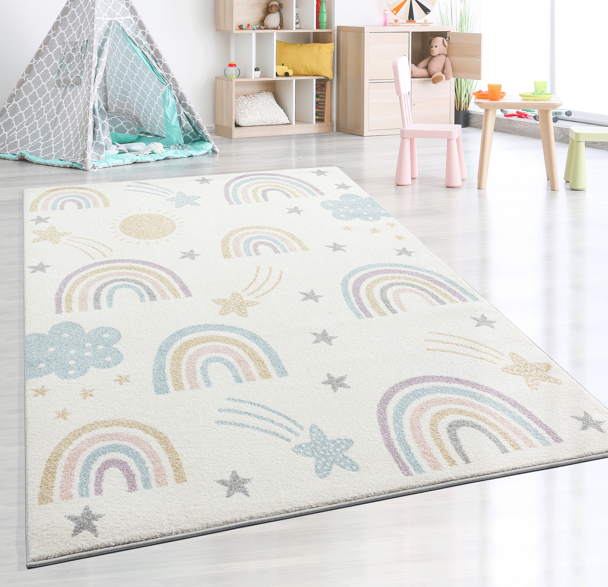Image of the carpet Teppich "Beat Kids" rechteckig 9 mm Höhe Kids Kinderzimmer Teppich strapazierfähig und pflegleicht