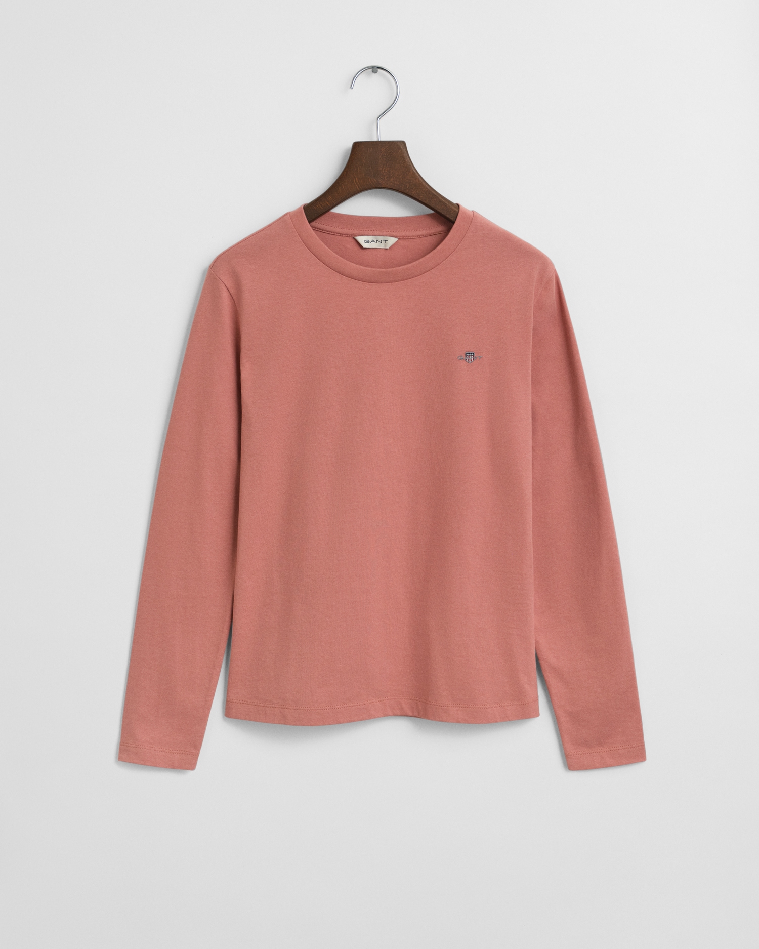 Image of Gant Langarmshirt "REG SHIELD LS T-SHIRT" kleine Logostickerei auf der Brust