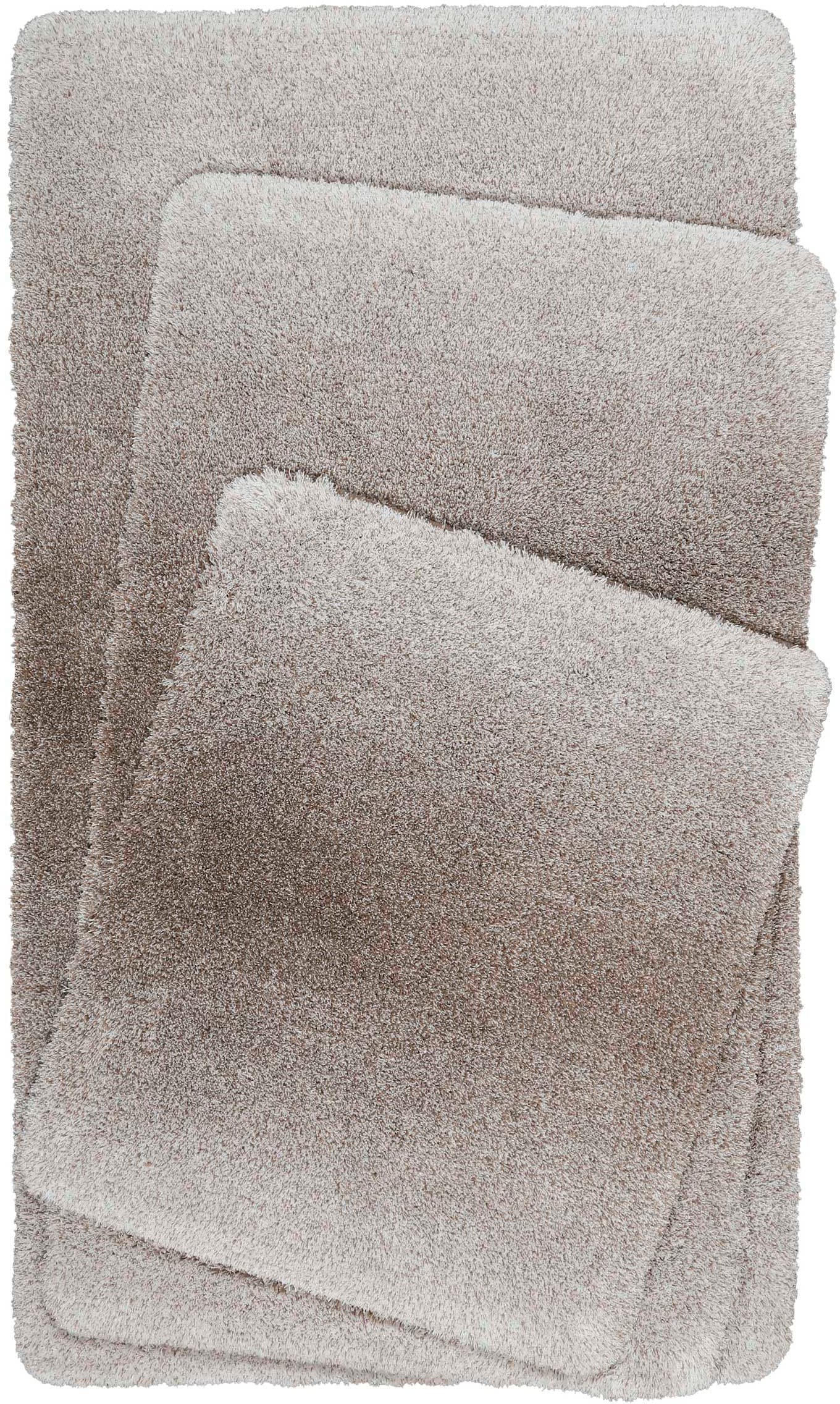 Wecon home Basics Badematte »Luuk WB-2705«, Höhe 25 mm, rutschhemmend beschichtet, fussbodenheizungsgeeignet-schnell trocknend, trendiger Farbverlauf, waschbar, weicher Badezimmerteppich
