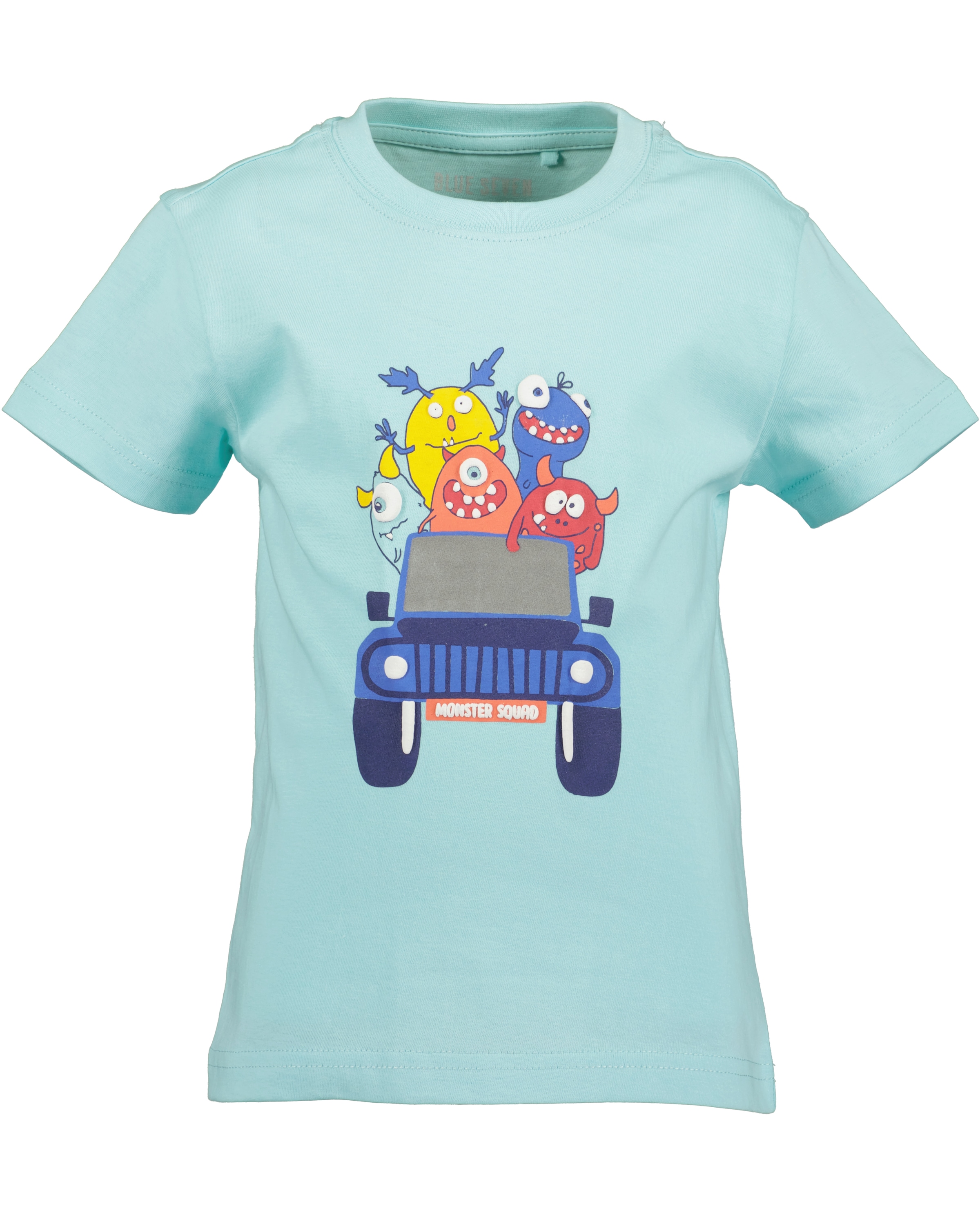 Blue Seven T-Shirt mit kurzem Arm, mit Druck und unifarben, aus Baumwolle