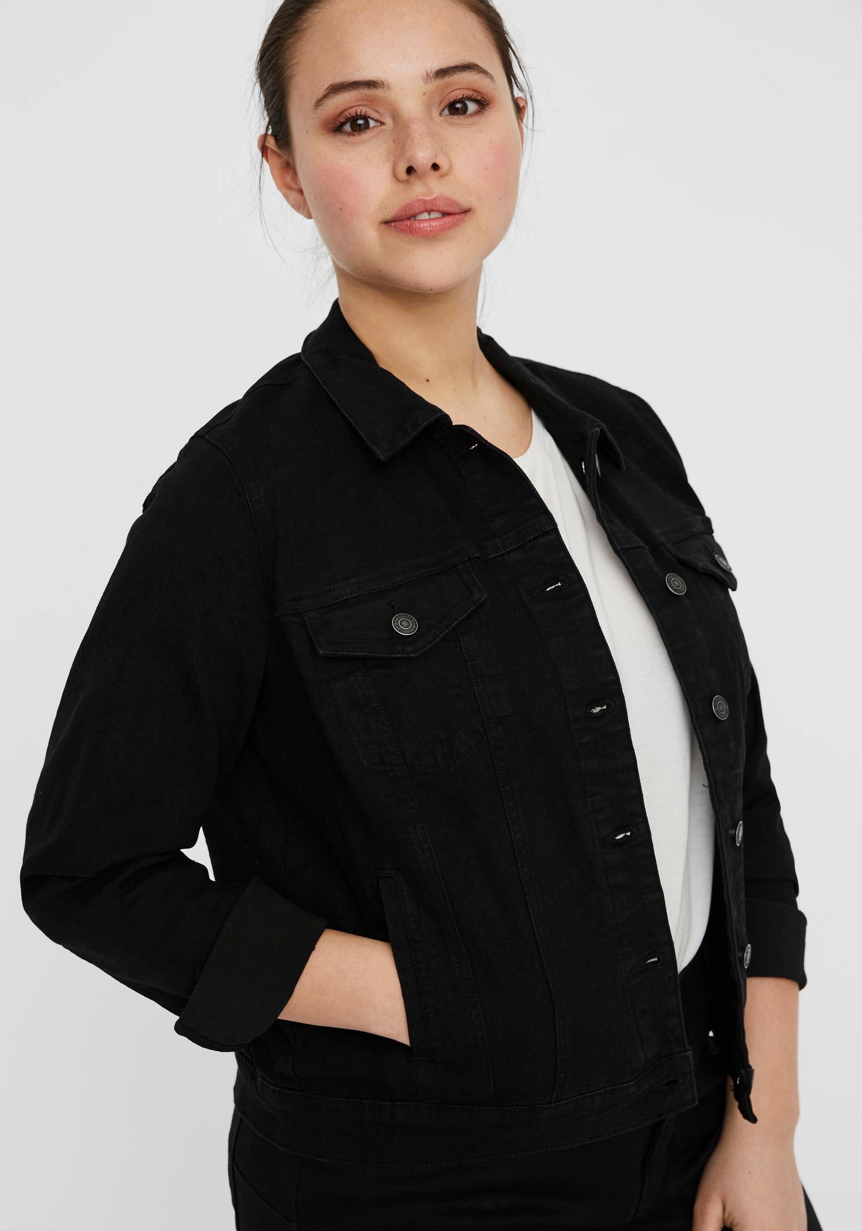 Vero Moda Curve Jeansjacke »VMRUNA LS SLIM DNM JCK MIX GA CUR NOOS«