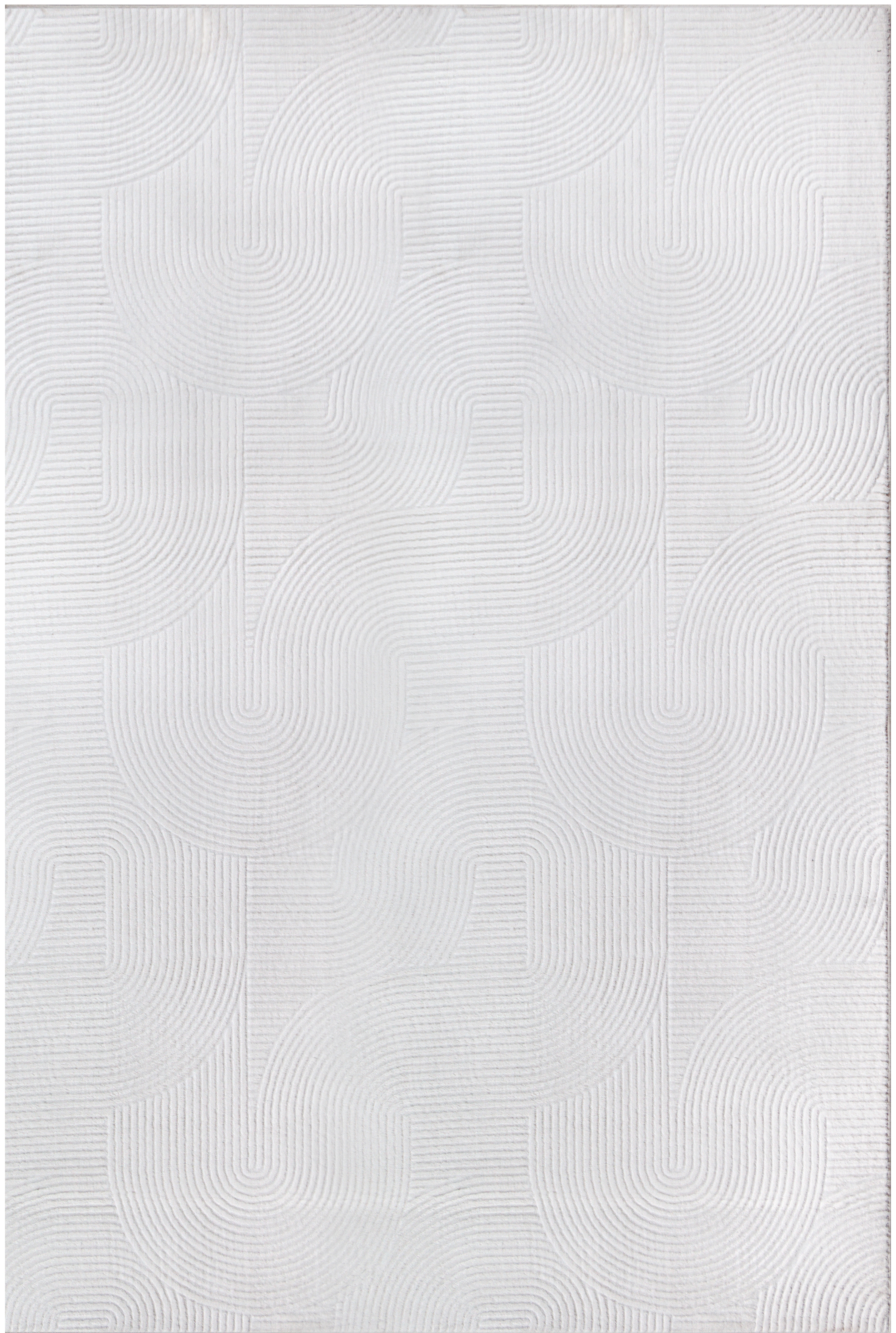 GOODproduct Designteppich »Zoelle 3D Optik/Hoch-Tief Effekt« rechteckig 8 mm Höhe mit Anti-Rutsch-Rücken, angenehm weich, Teppich Wohnzimmer Boho Design