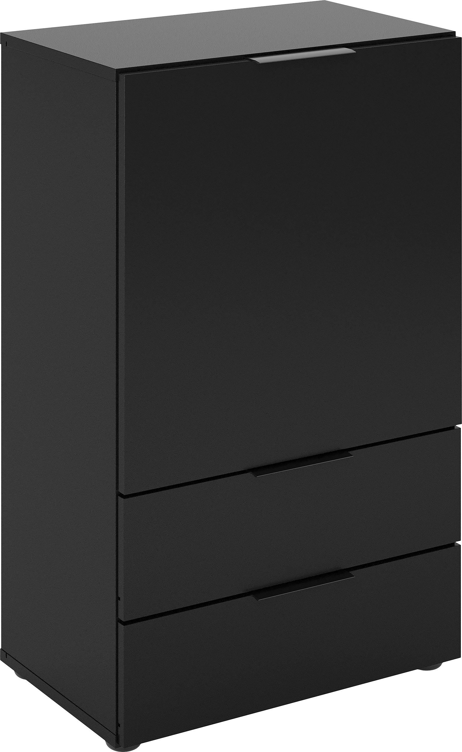 FMD Kommode »Dark« mit 2 Schubladen, verstellbare Einlegeböden, Breite ca. 50 cm