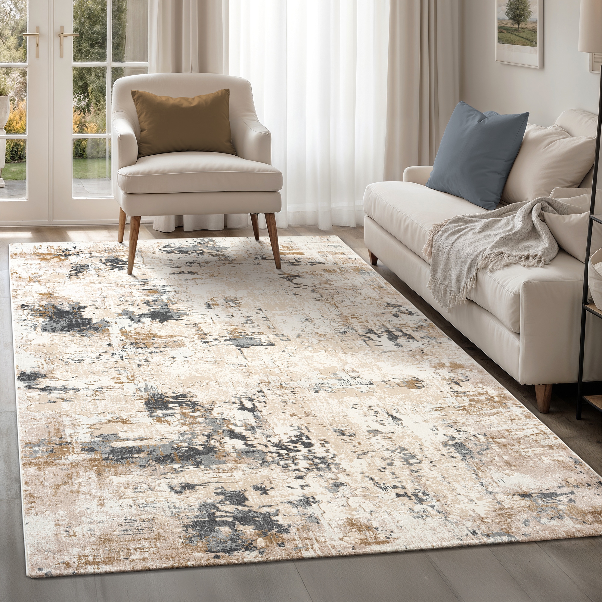Image of Sanat Teppich "Hera 3406, auch als Läufer erhältlich" rechteckig 11 mm Höhe Kurzflor, modern, Wohnzimmer, Schlafzimmer, fussbodenheizungsgeeignet